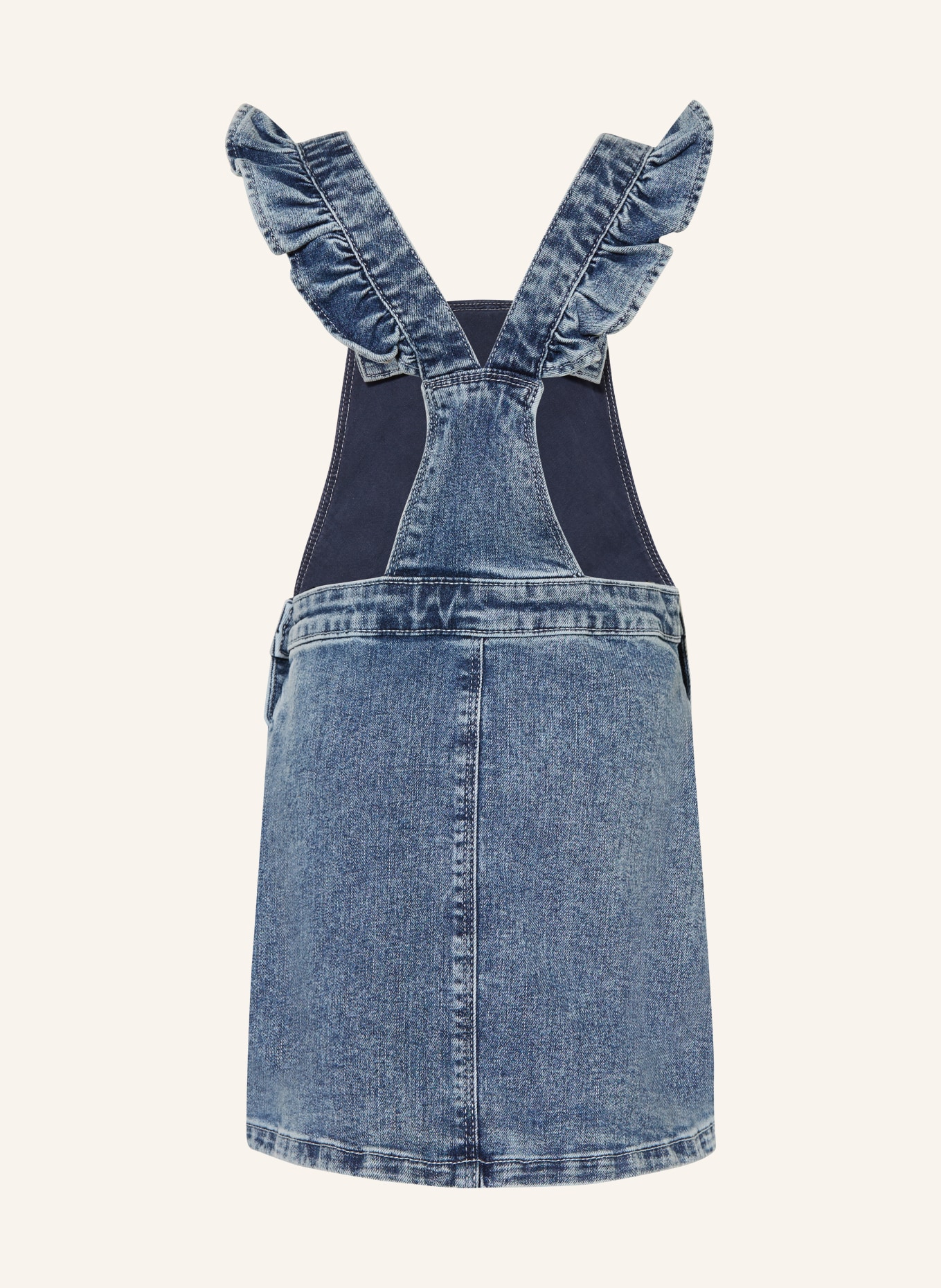 s.Oliver RED Robe en jean brodée: BLEU / VERT CLAIR / BLANC