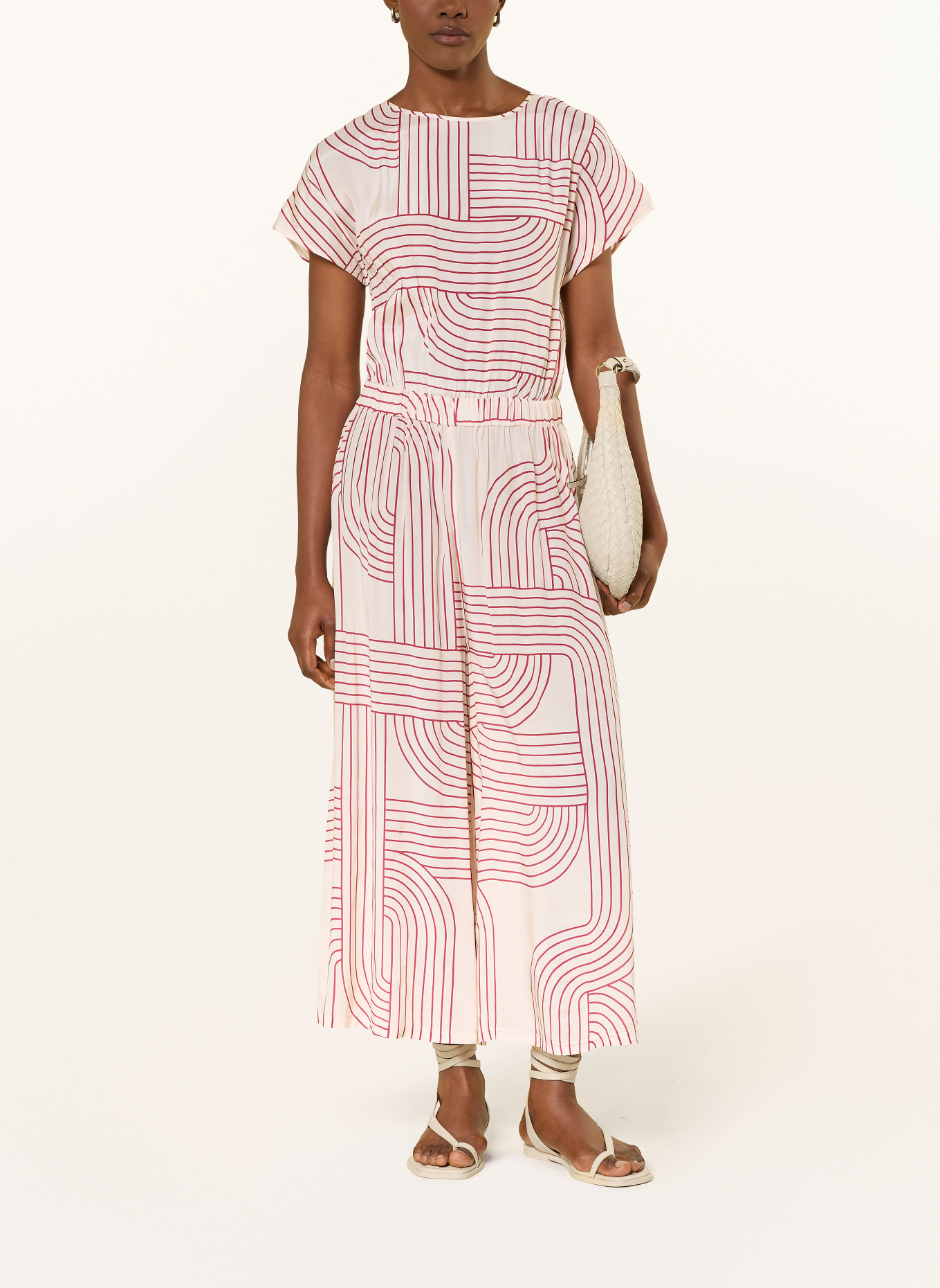 watercult Jumpsuit LINE SET: ECRU / DUNKELROT