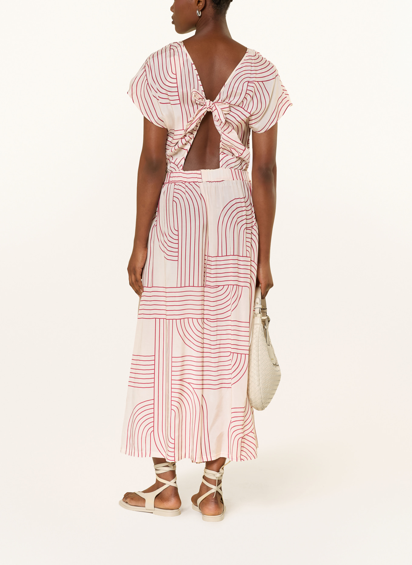 watercult Jumpsuit LINE SET: ECRU / DUNKELROT