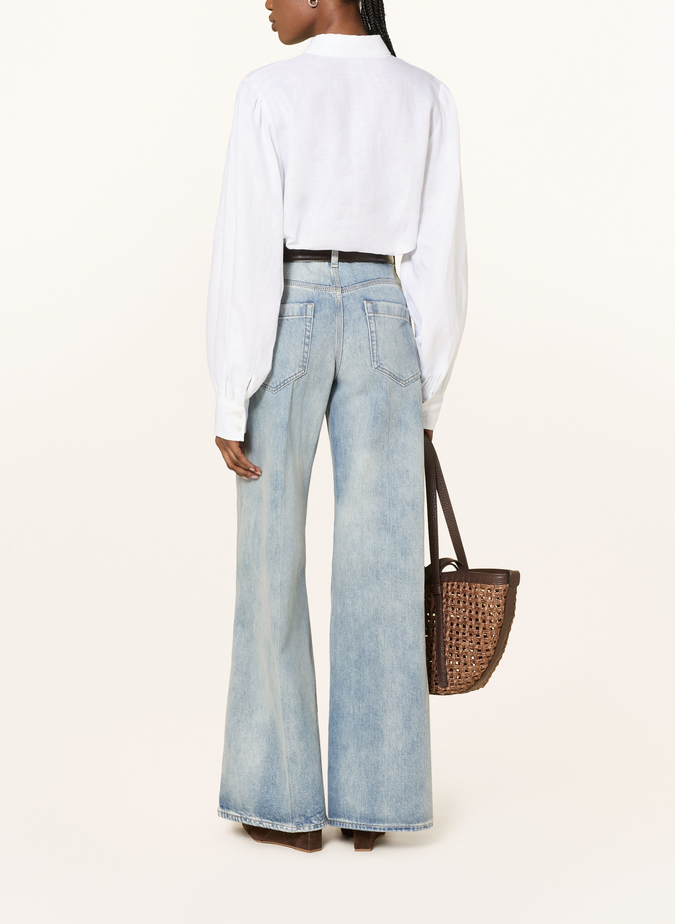 ÉMANOU Hemdbluse aus Leinen: WEISS