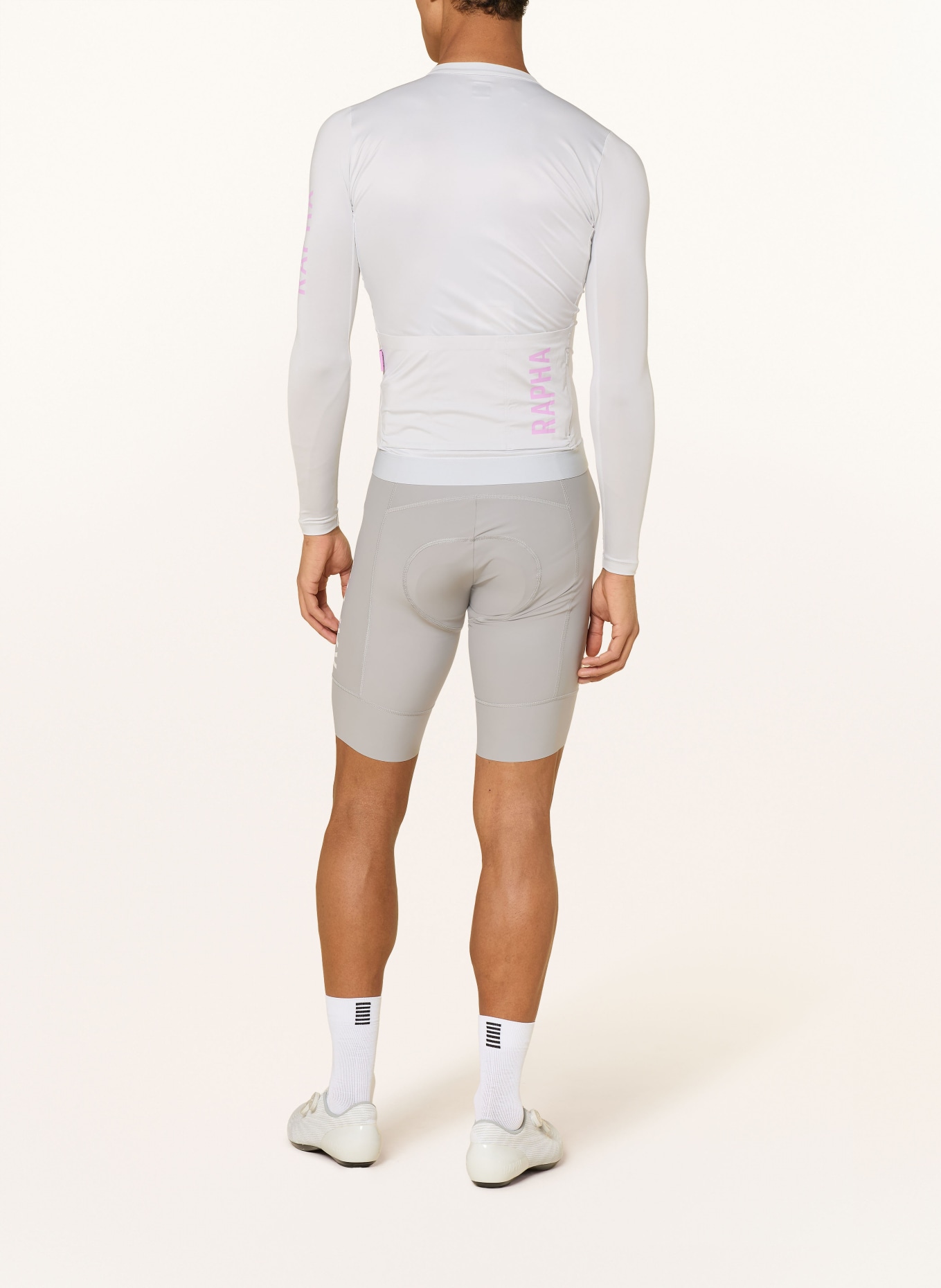 Rapha Radtrikot PRO TEAM III: HELLGRAU / ROSA