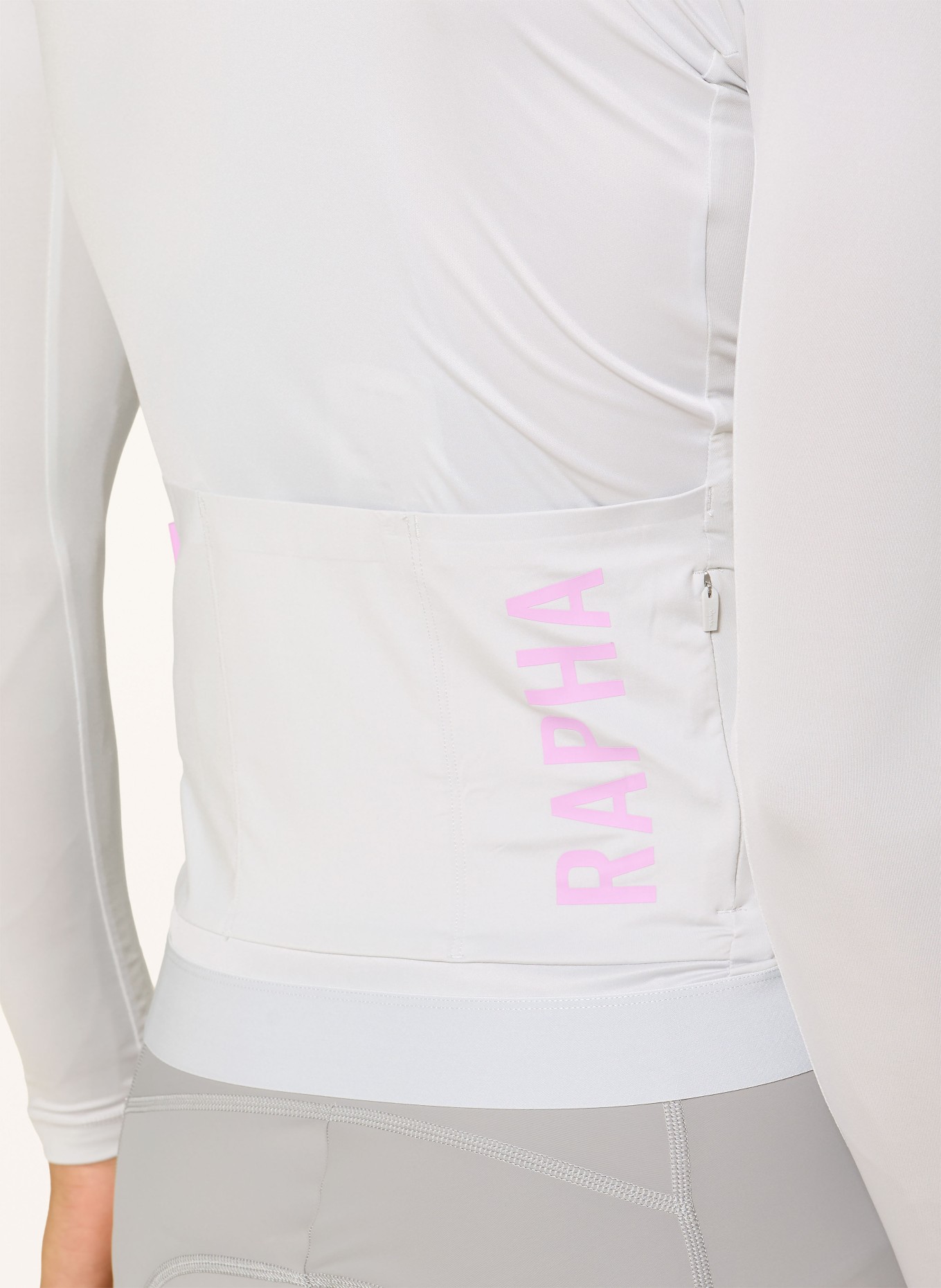 Rapha Radtrikot PRO TEAM III: HELLGRAU / ROSA