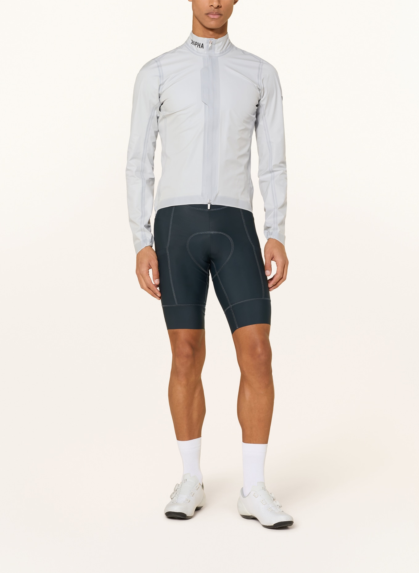 Rapha PRO TEAM GTX Cycling Jacket: BLUE GRAY / BLACK