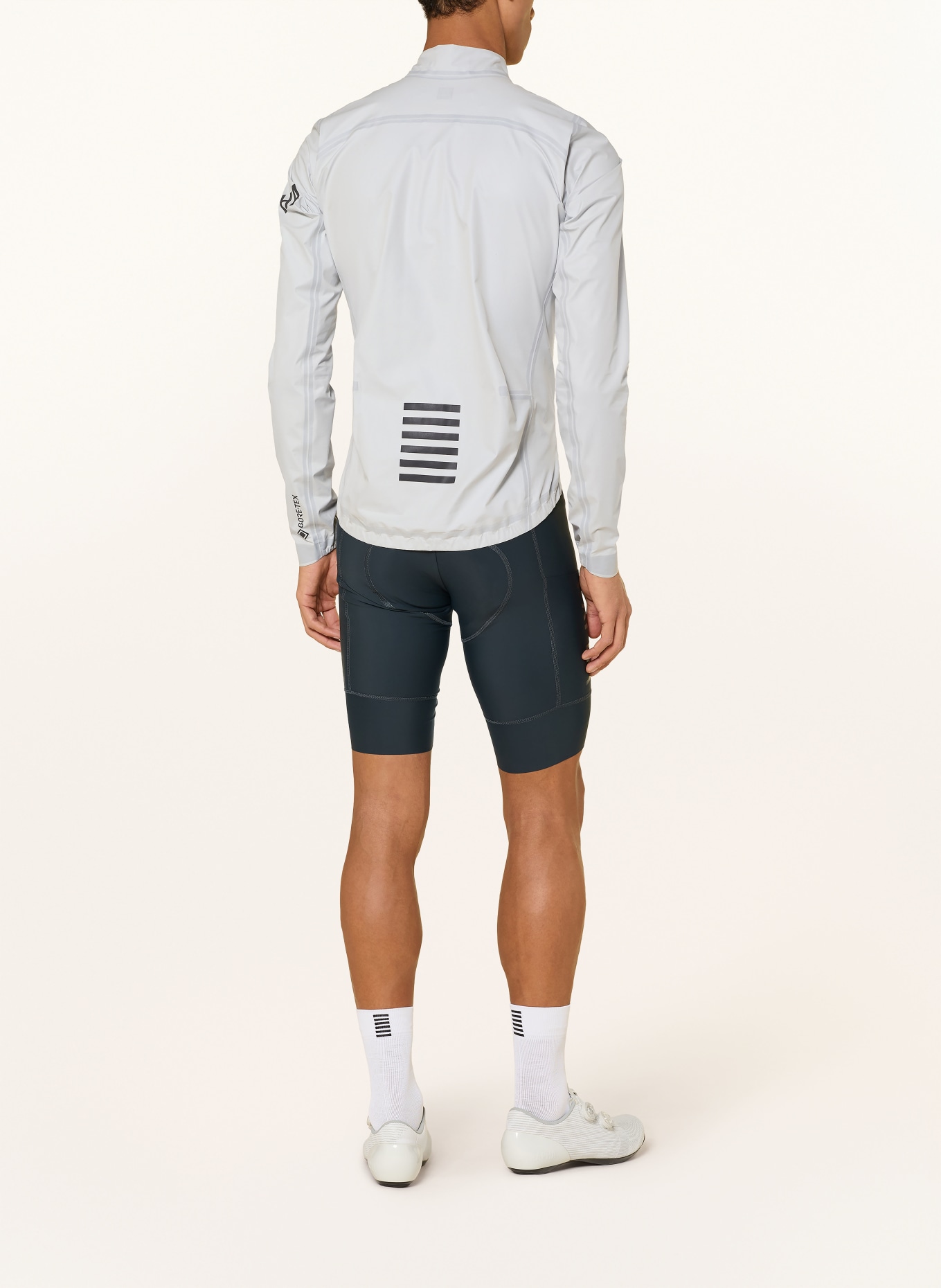 Rapha PRO TEAM GTX Cycling Jacket: BLUE GRAY / BLACK