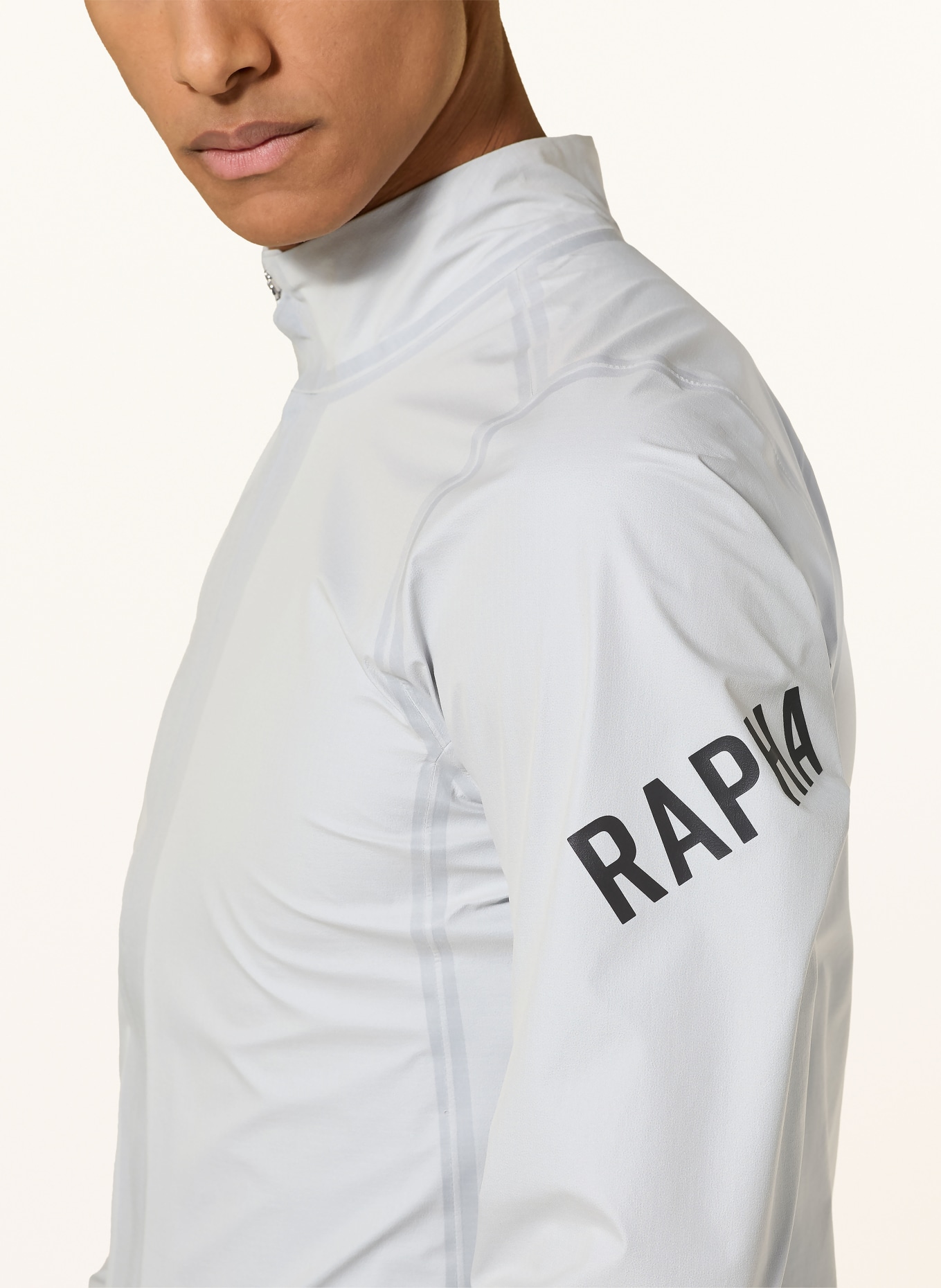 Rapha PRO TEAM GTX Cycling Jacket: BLUE GRAY / BLACK