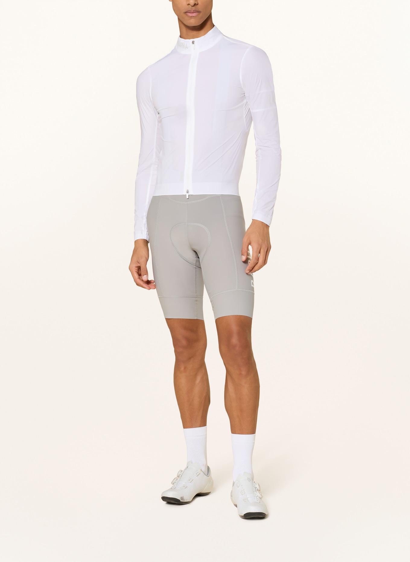Rapha Kurtka rowerowa PRO TEAM LIGHTWEIGHT II: BIAŁY / SZARY