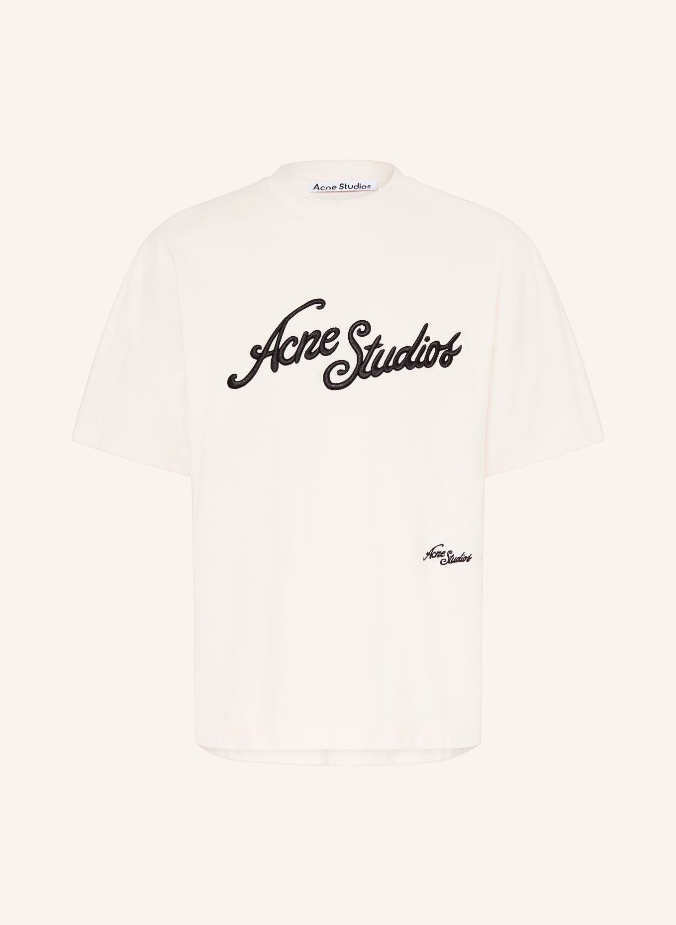 Acne Studios T-shirt: ROSE CLAIR / ZWART