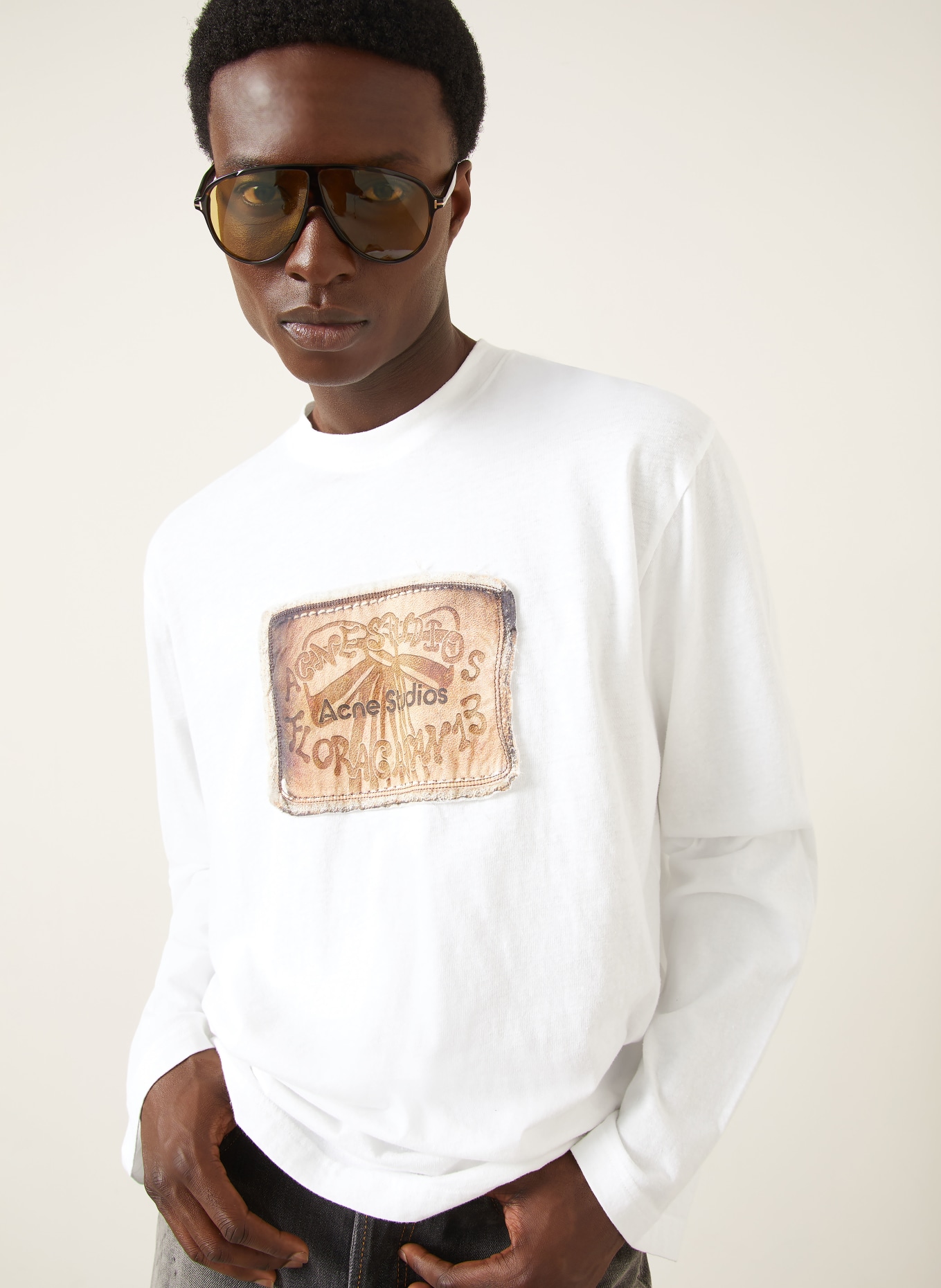 Acne Studios Long-sleeve shirt: WHITE
