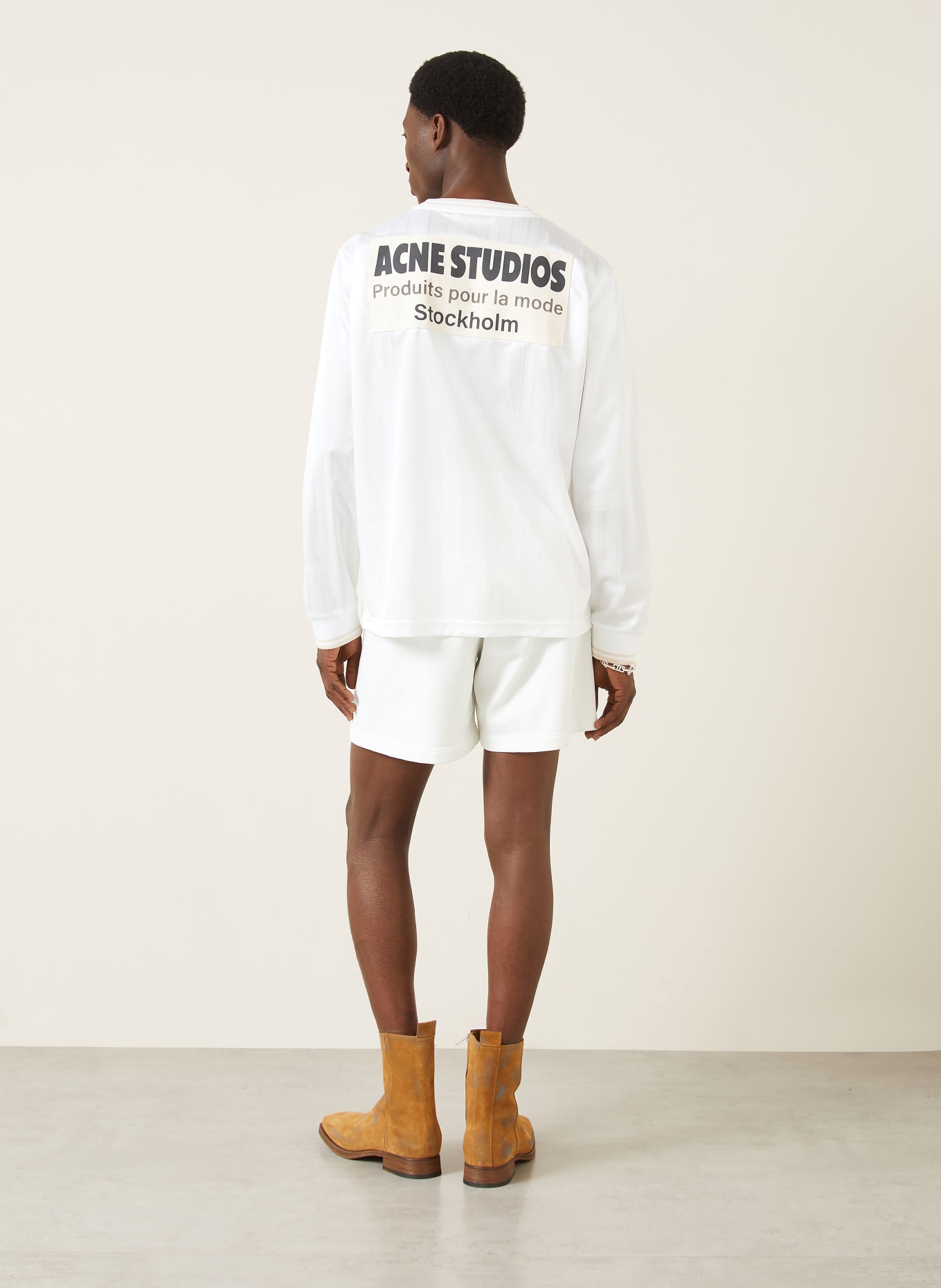 Acne Studios Longsleeve: WEISS / CREME