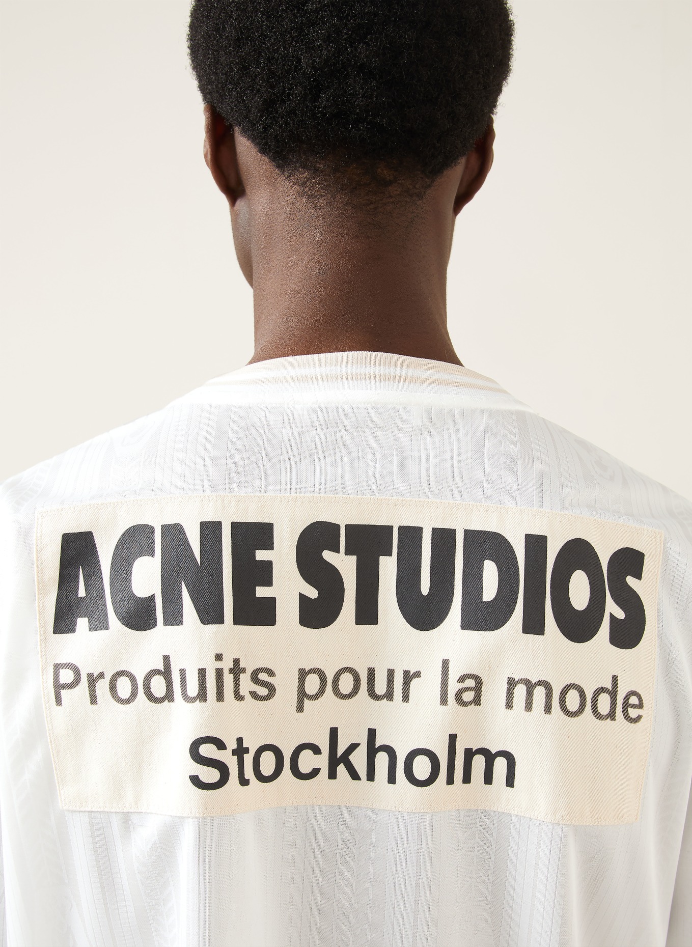 Acne Studios Longsleeve: WEISS / CREME