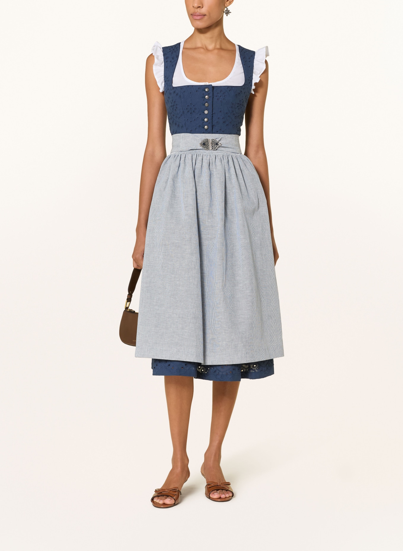 BERWIN & WOLFF Dirndl: DUNKELBLAU / DUNKELBLAU / WEISS