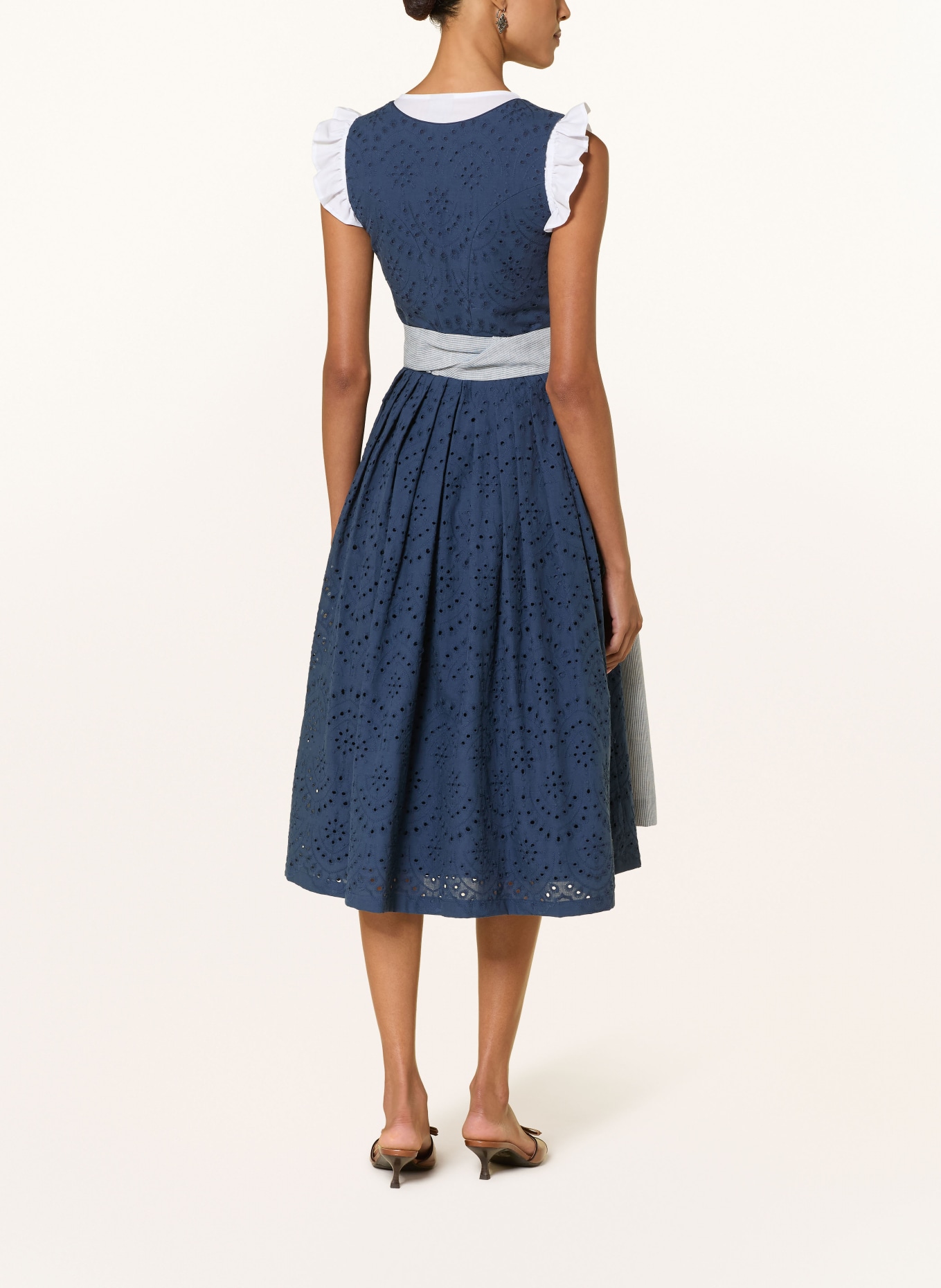 BERWIN & WOLFF Dirndl: DUNKELBLAU / DUNKELBLAU / WEISS