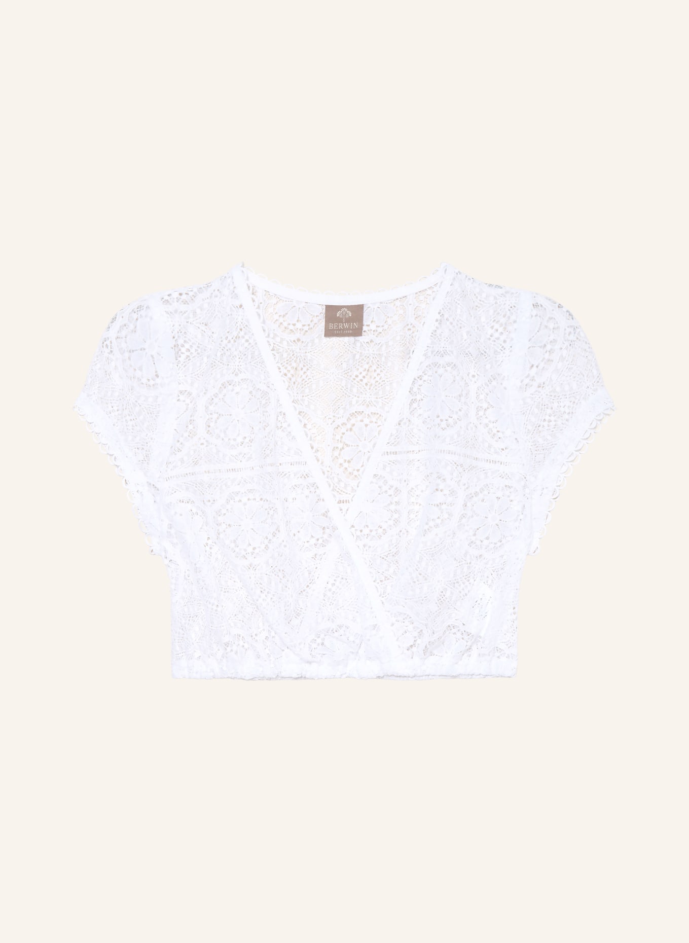 BERWIN & WOLFF Dirndlbluse aus Spitze: WEISS