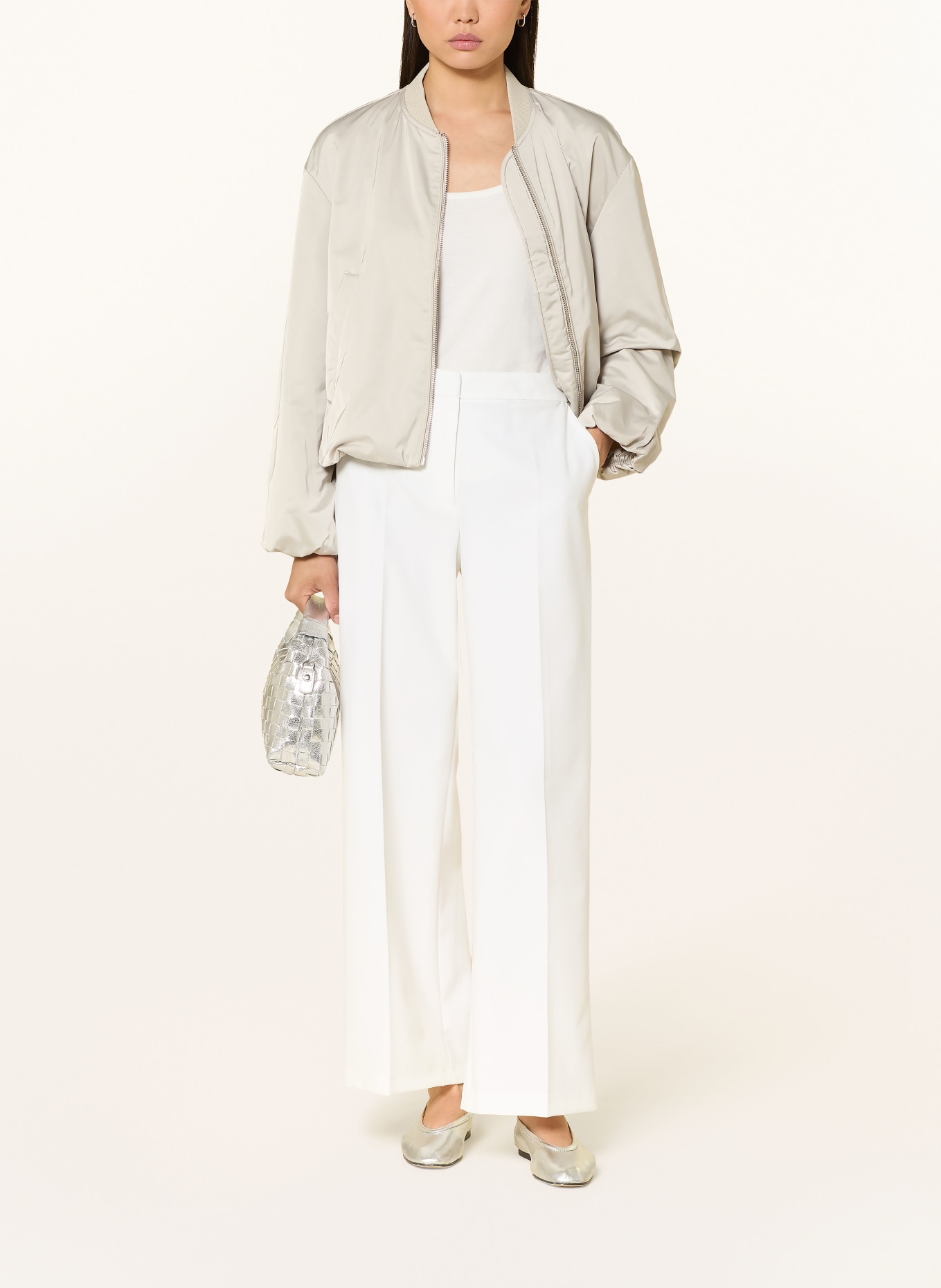 s.Oliver BLACK LABEL Pantalon Marlene: BLANC