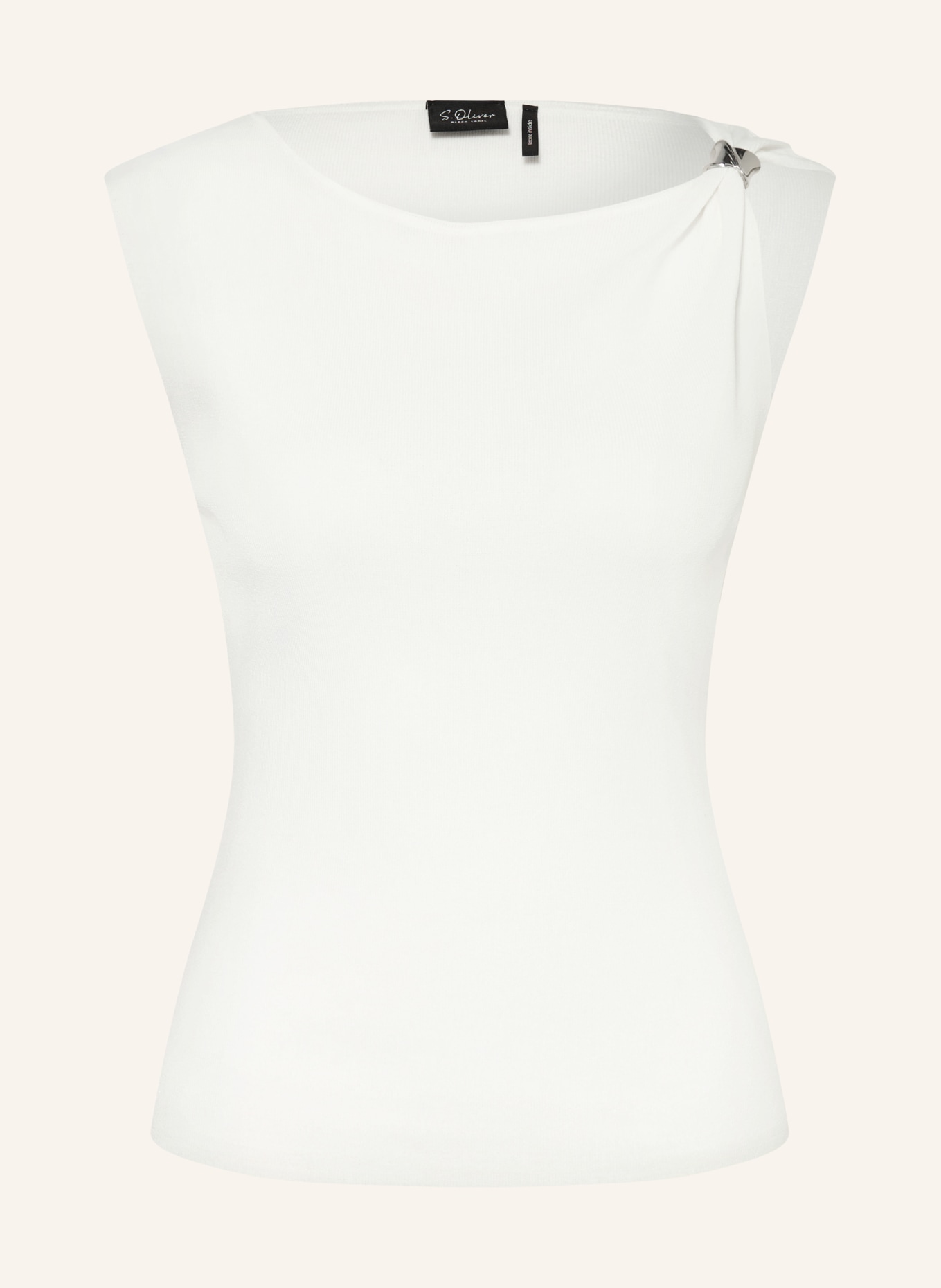 s.Oliver BLACK LABEL Knit top: WHITE