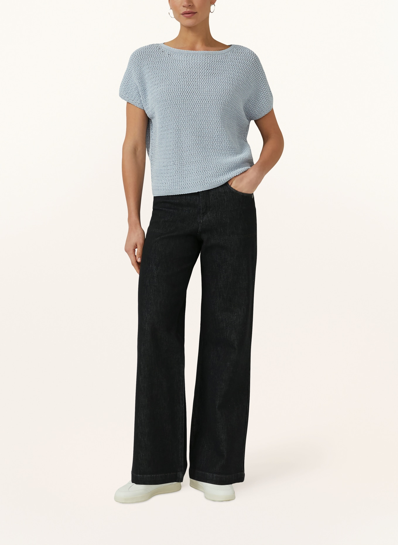 s.Oliver BLACK LABEL Strickshirt: BLAUGRAU