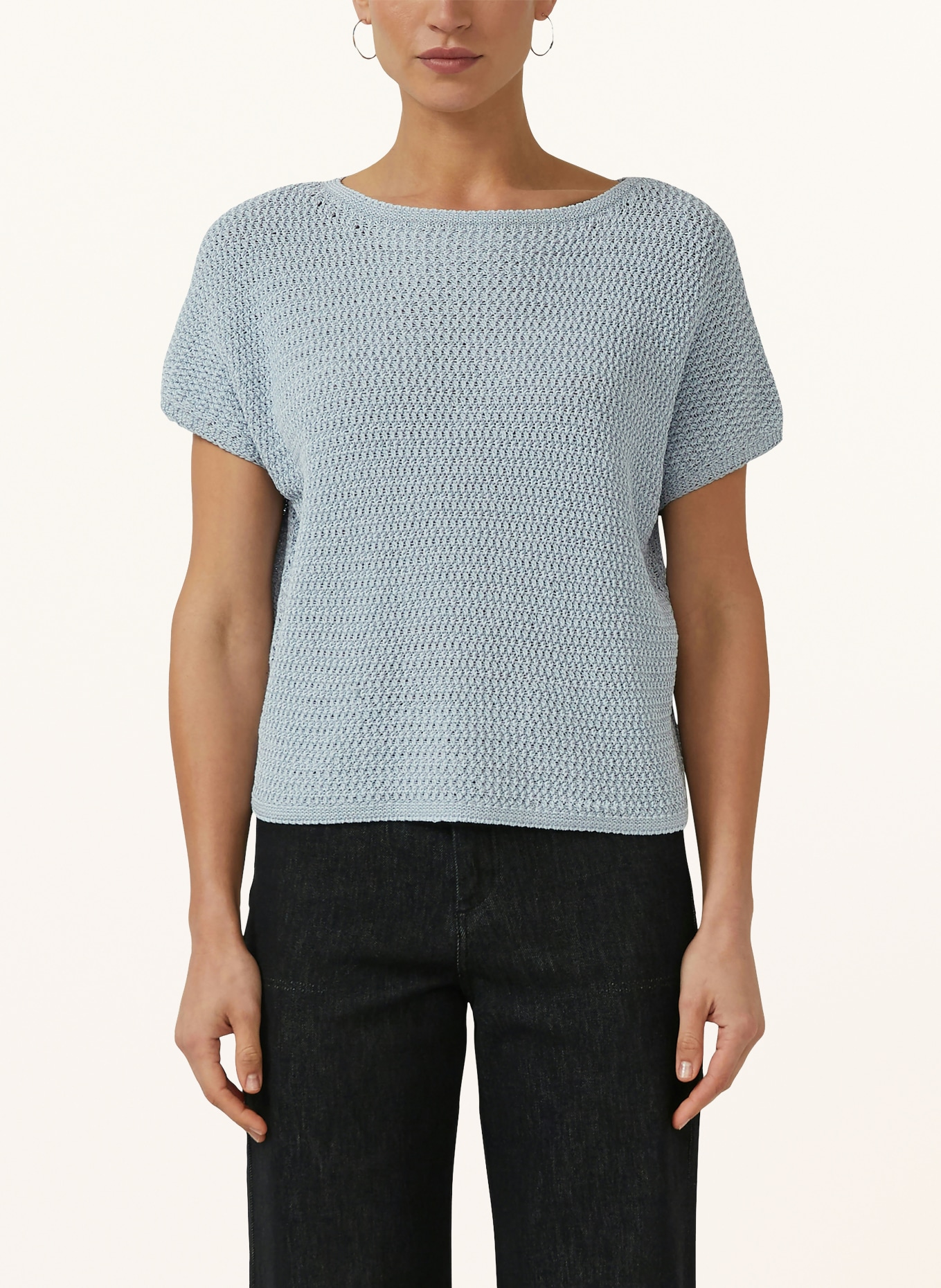 s.Oliver BLACK LABEL Strickshirt: BLAUGRAU