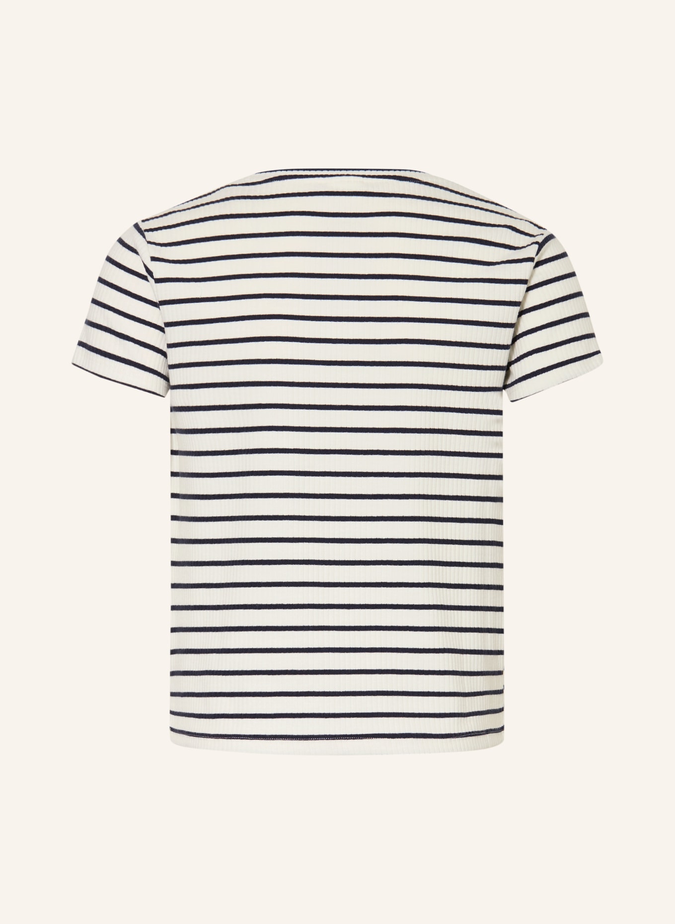 s.Oliver RED Tričko: BÍLÁ / TMAVĚ MODRÁ