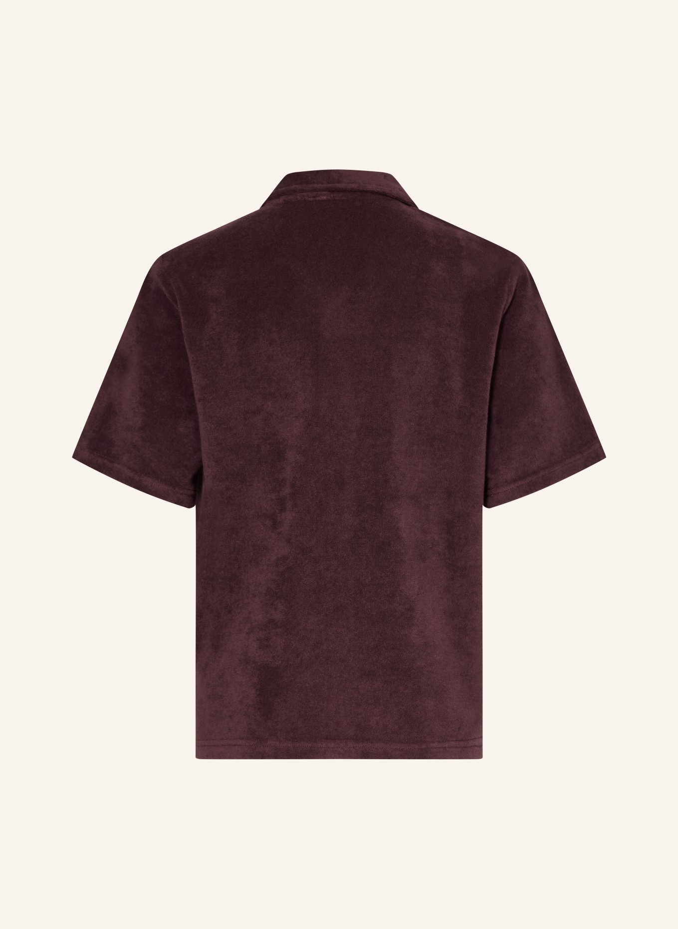 s.Oliver RED Chemise de villégiature en tissu éponge: ROUGE FONCÉ