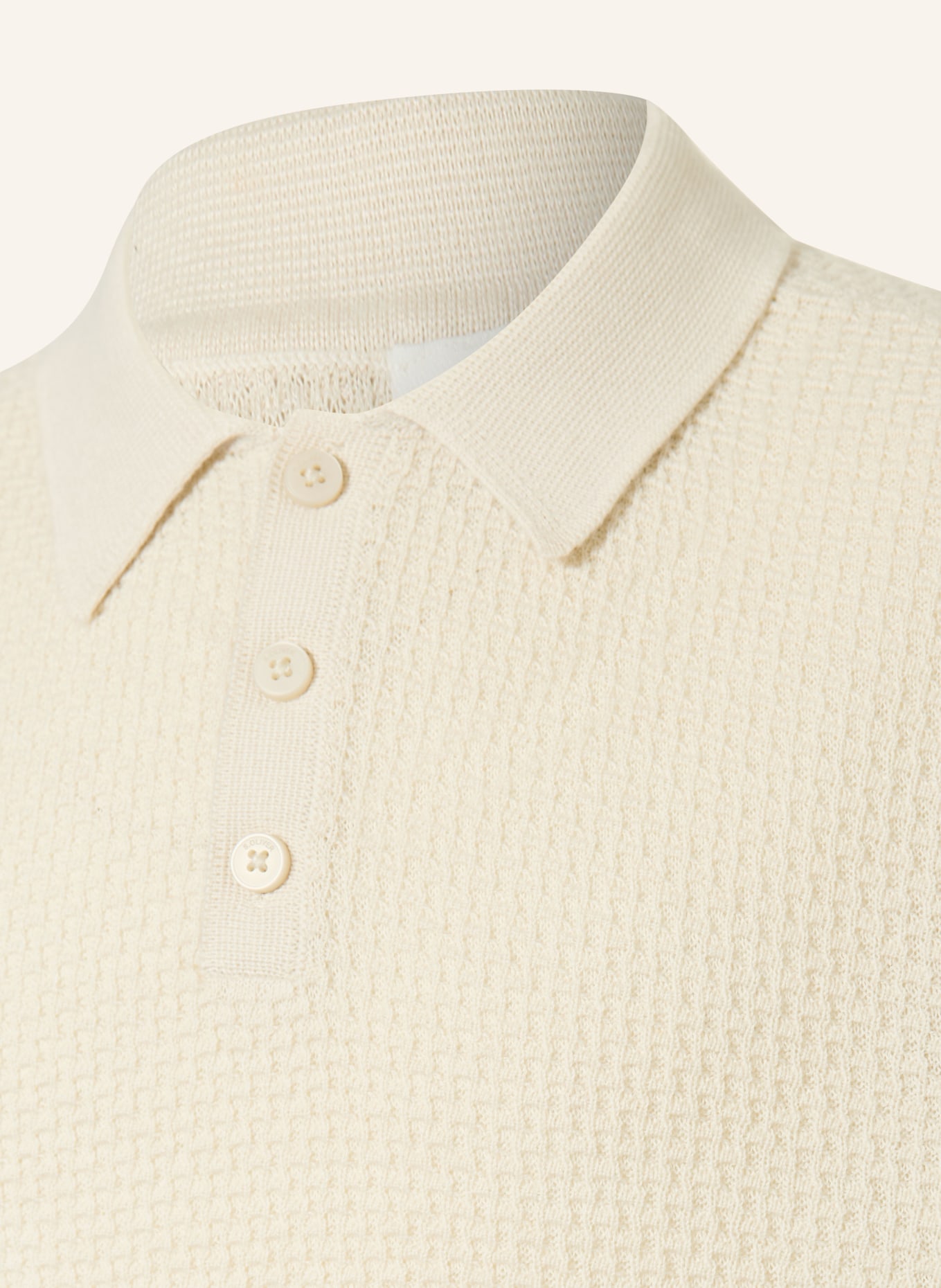 s.Oliver RED Pletené polo tričko: BÉŽOVÁ