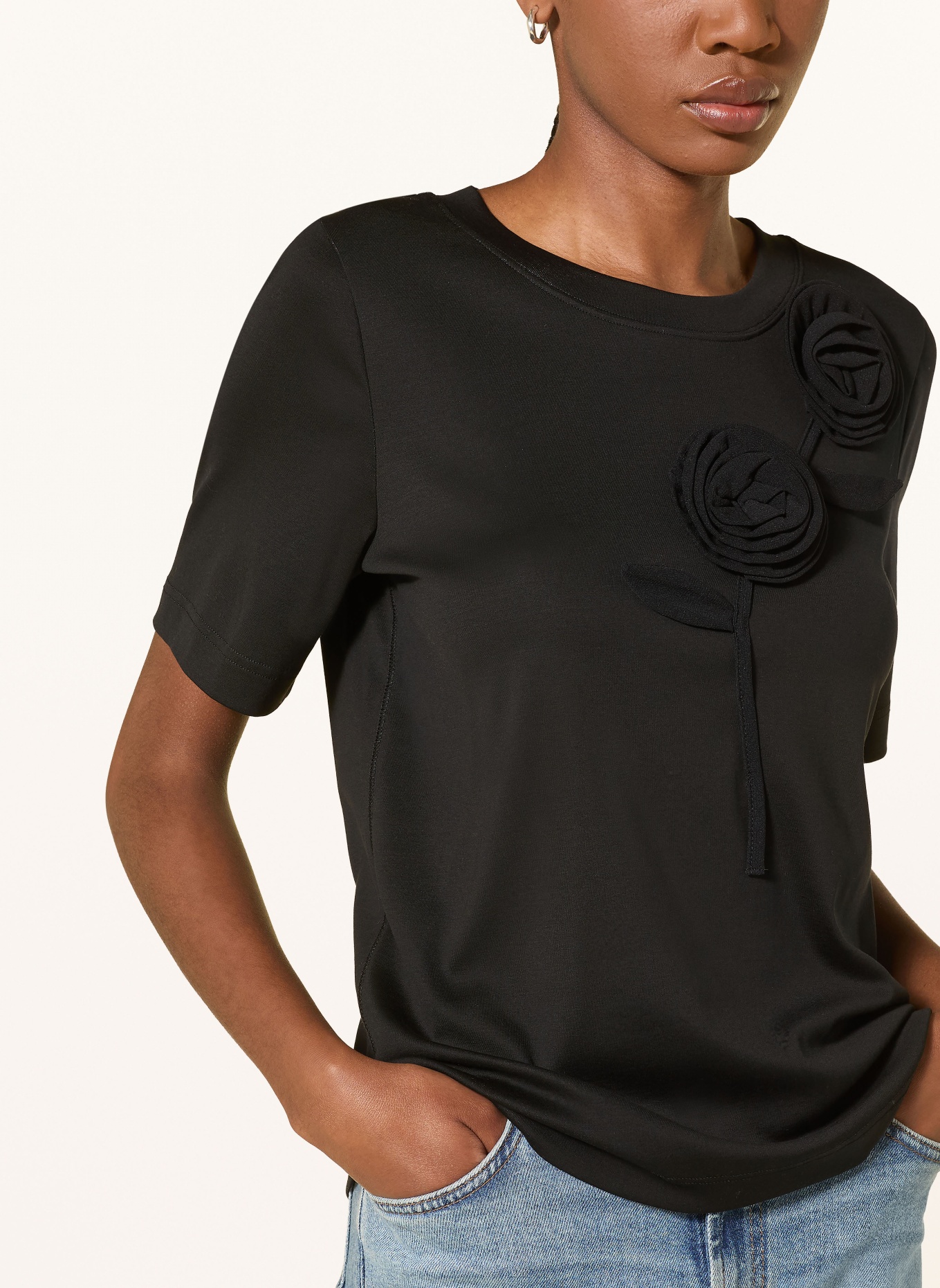 lilienfels T-shirt: ZWART