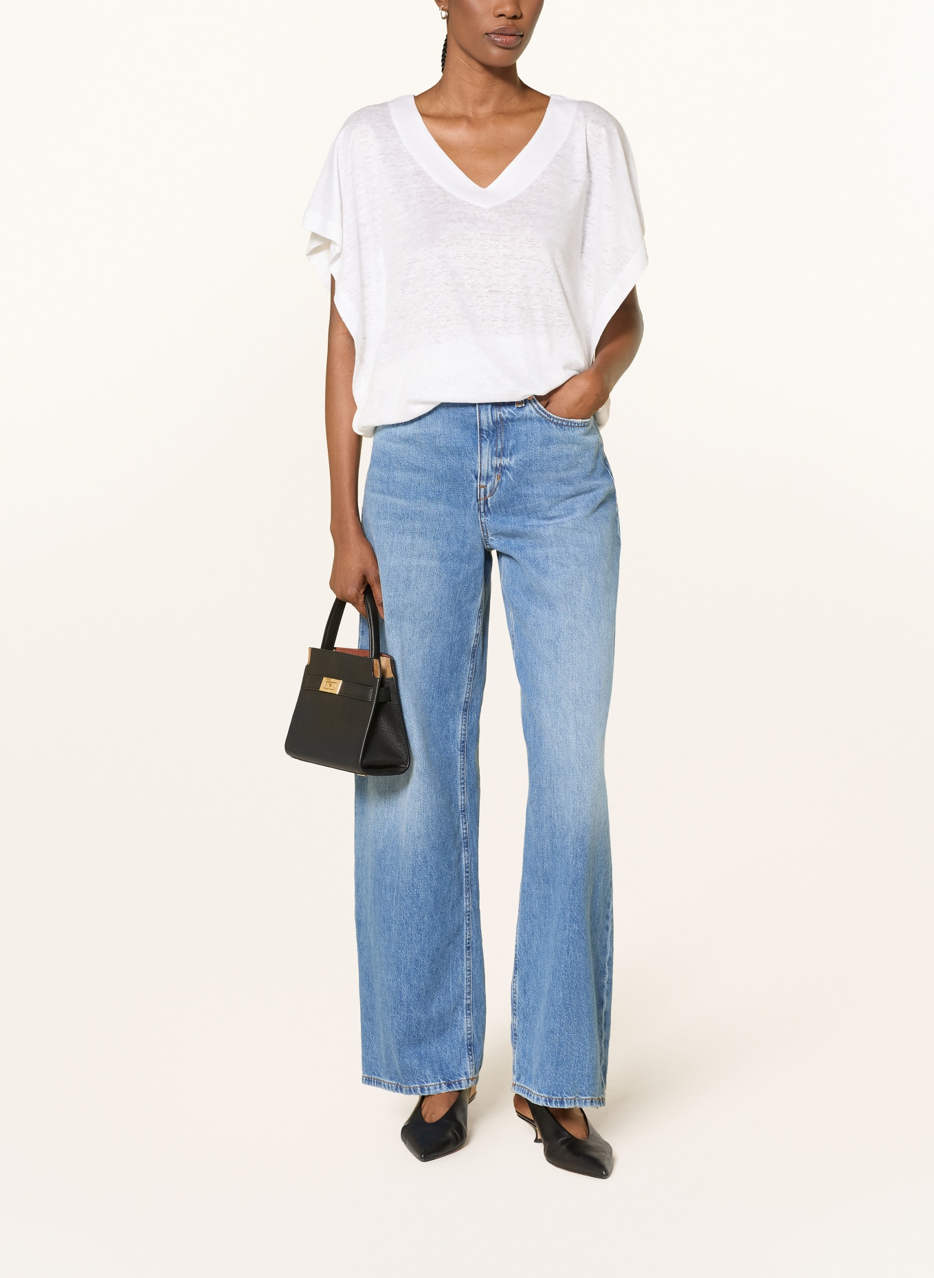 lilienfels Linnen T-shirt: WIT