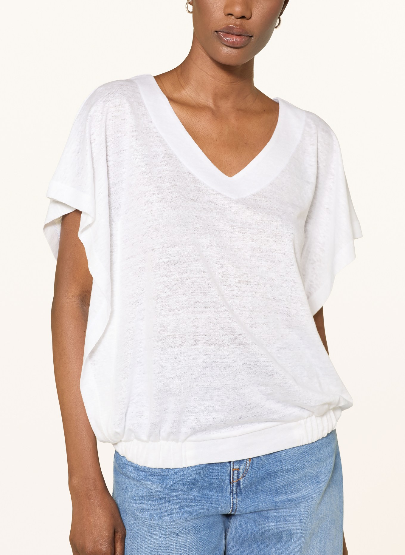 lilienfels Linnen T-shirt: WIT