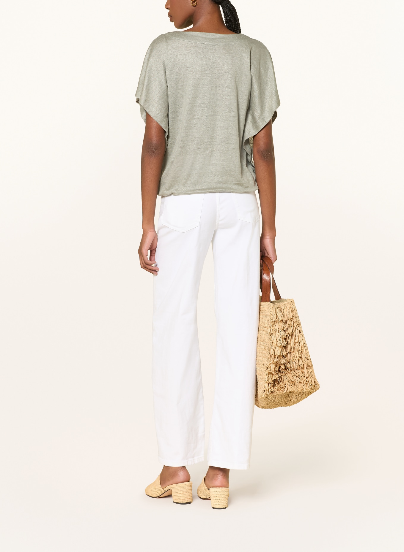 lilienfels Lněné tričko: KHAKI