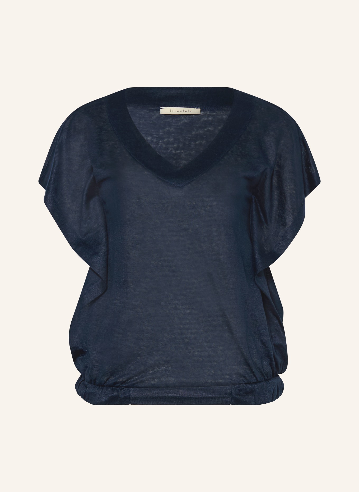 lilienfels T-Shirt aus Leinen: DUNKELBLAU
