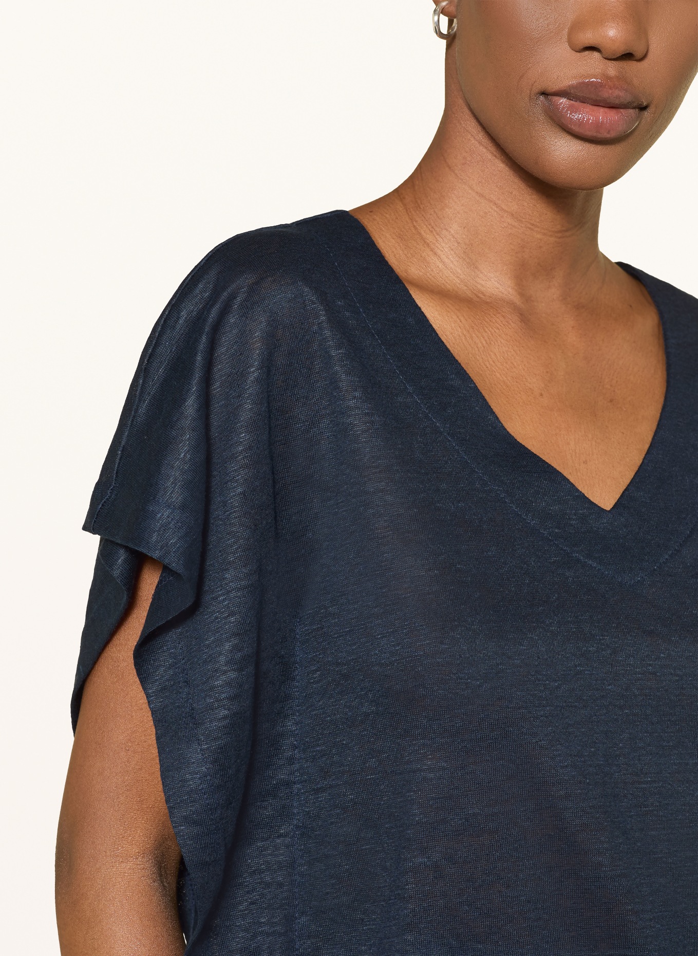 lilienfels T-Shirt aus Leinen: DUNKELBLAU