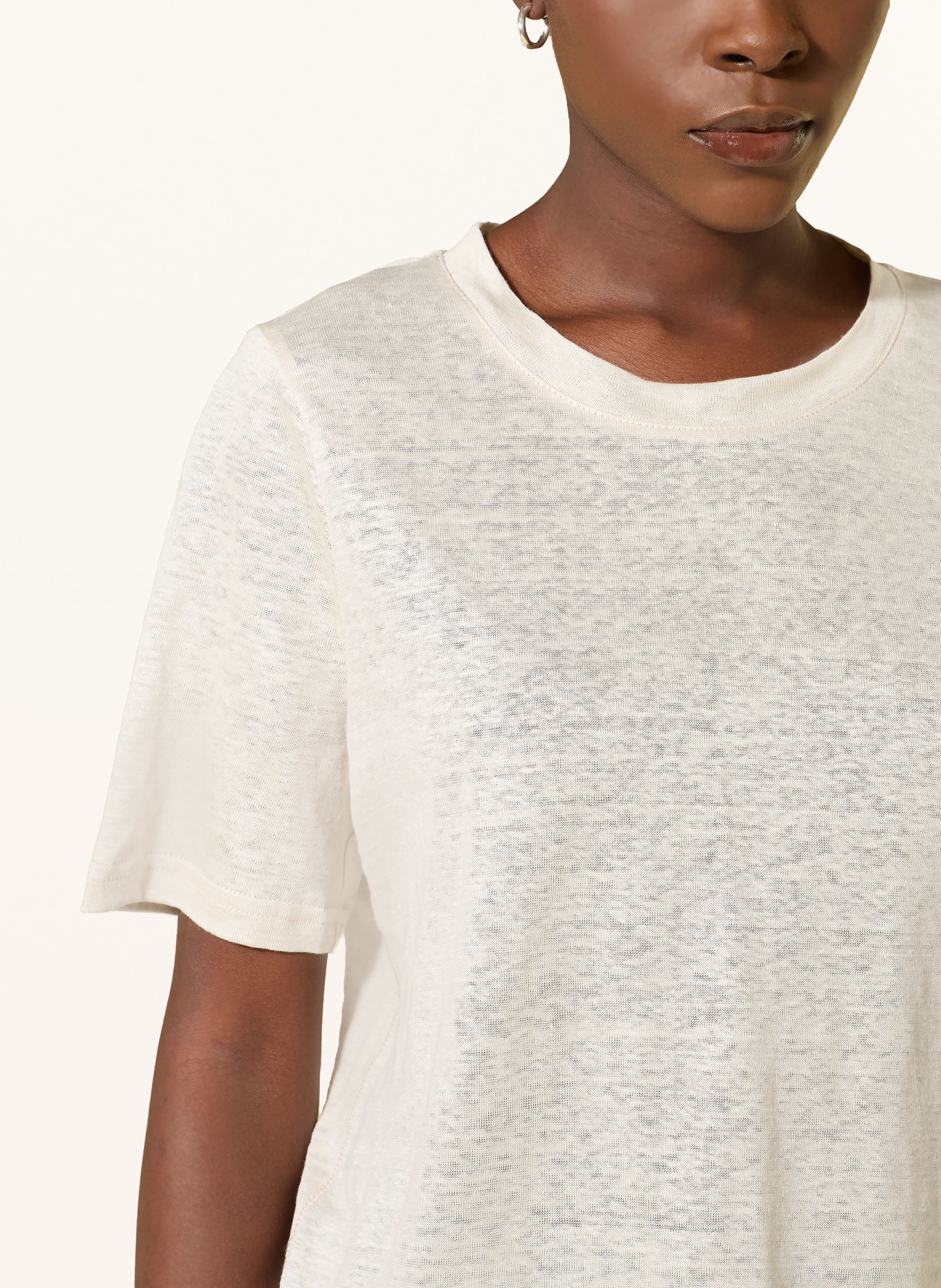 lilienfels Lněné tričko: KRÉMOVÁ