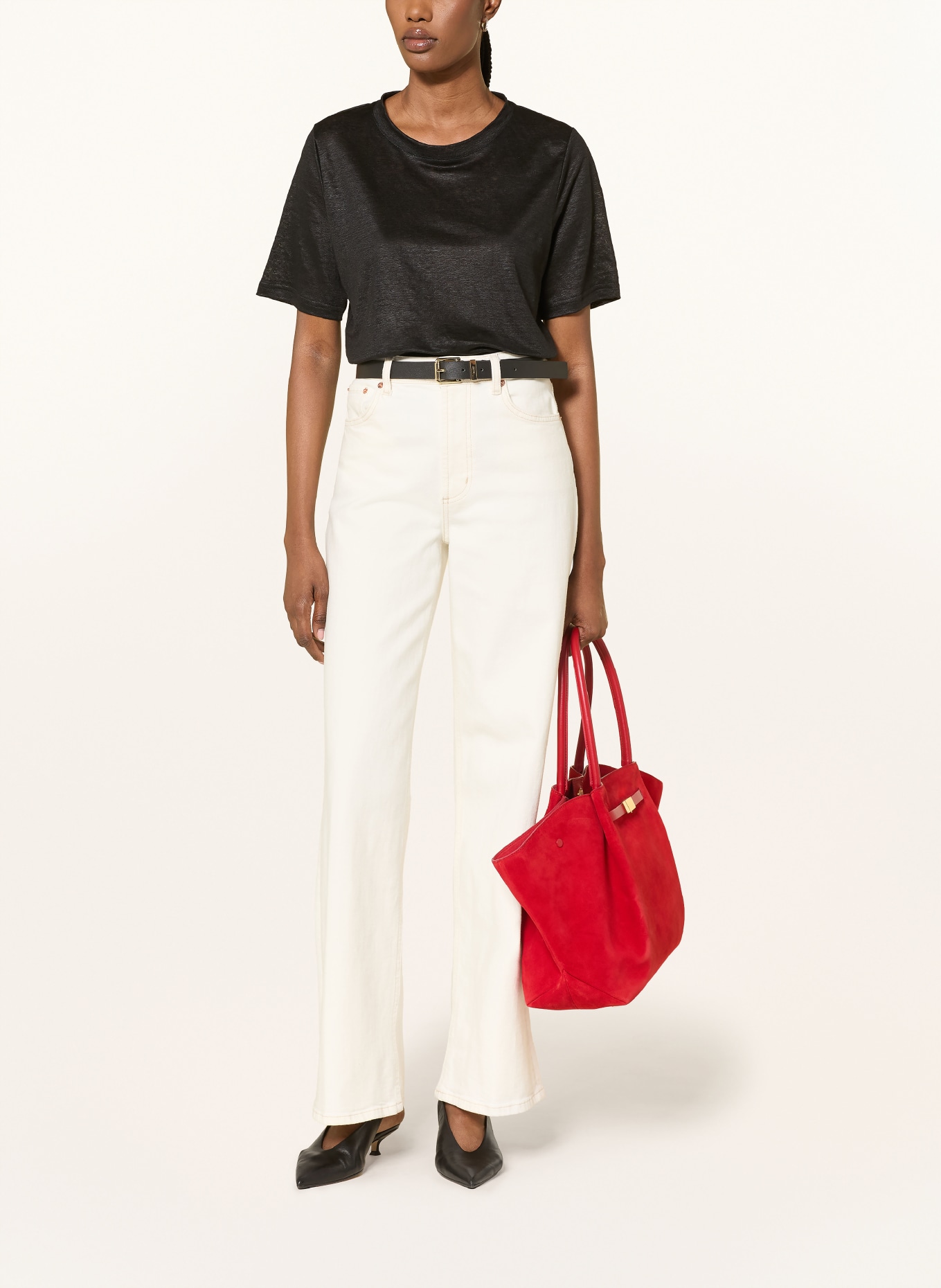 lilienfels Lněné tričko: ČERNÁ