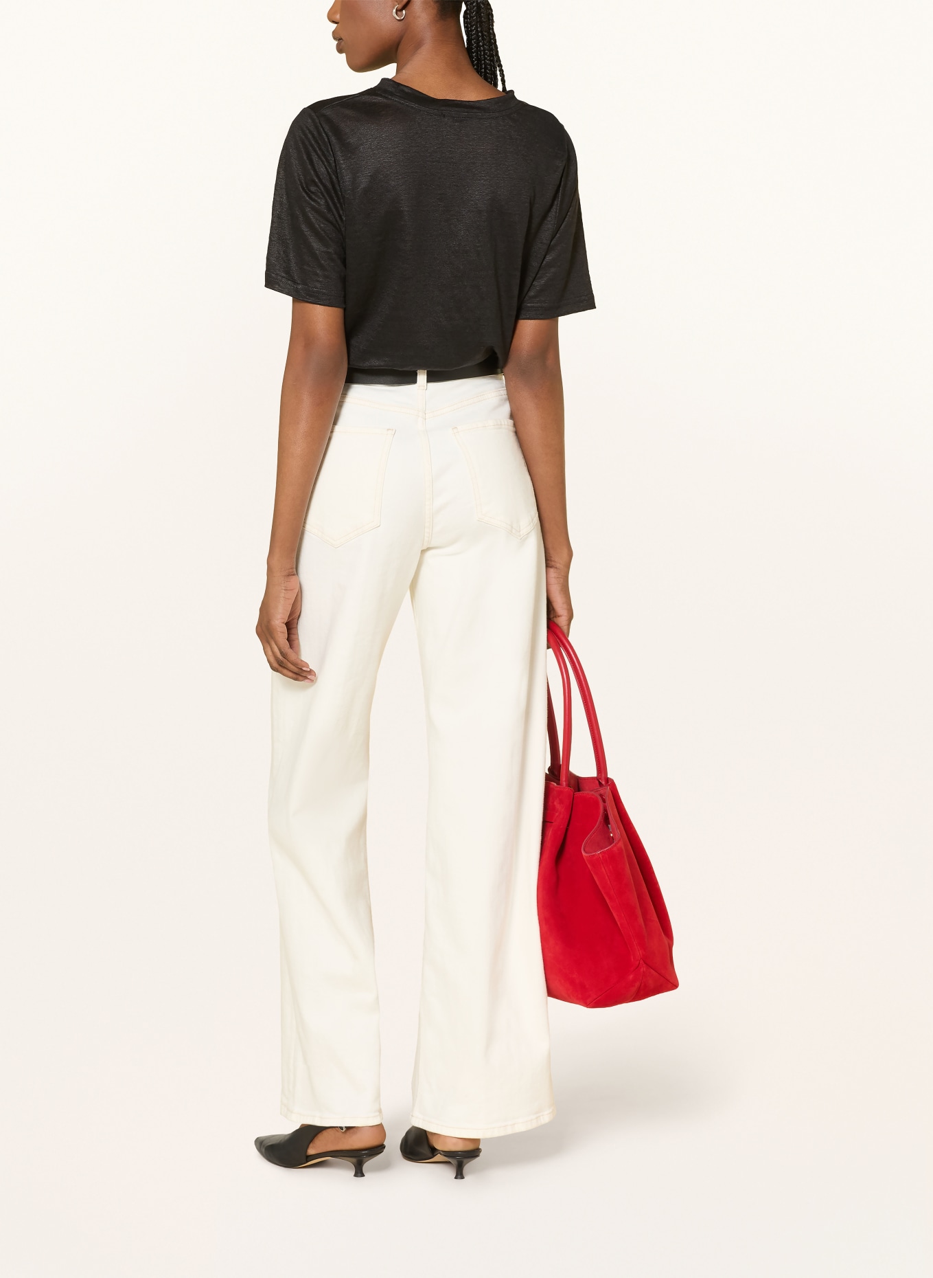 lilienfels Lněné tričko: ČERNÁ