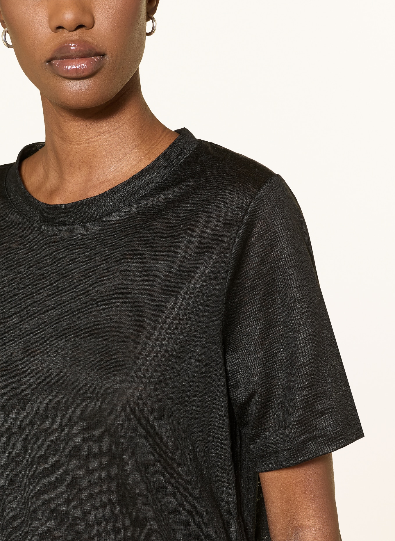 lilienfels Lněné tričko: ČERNÁ