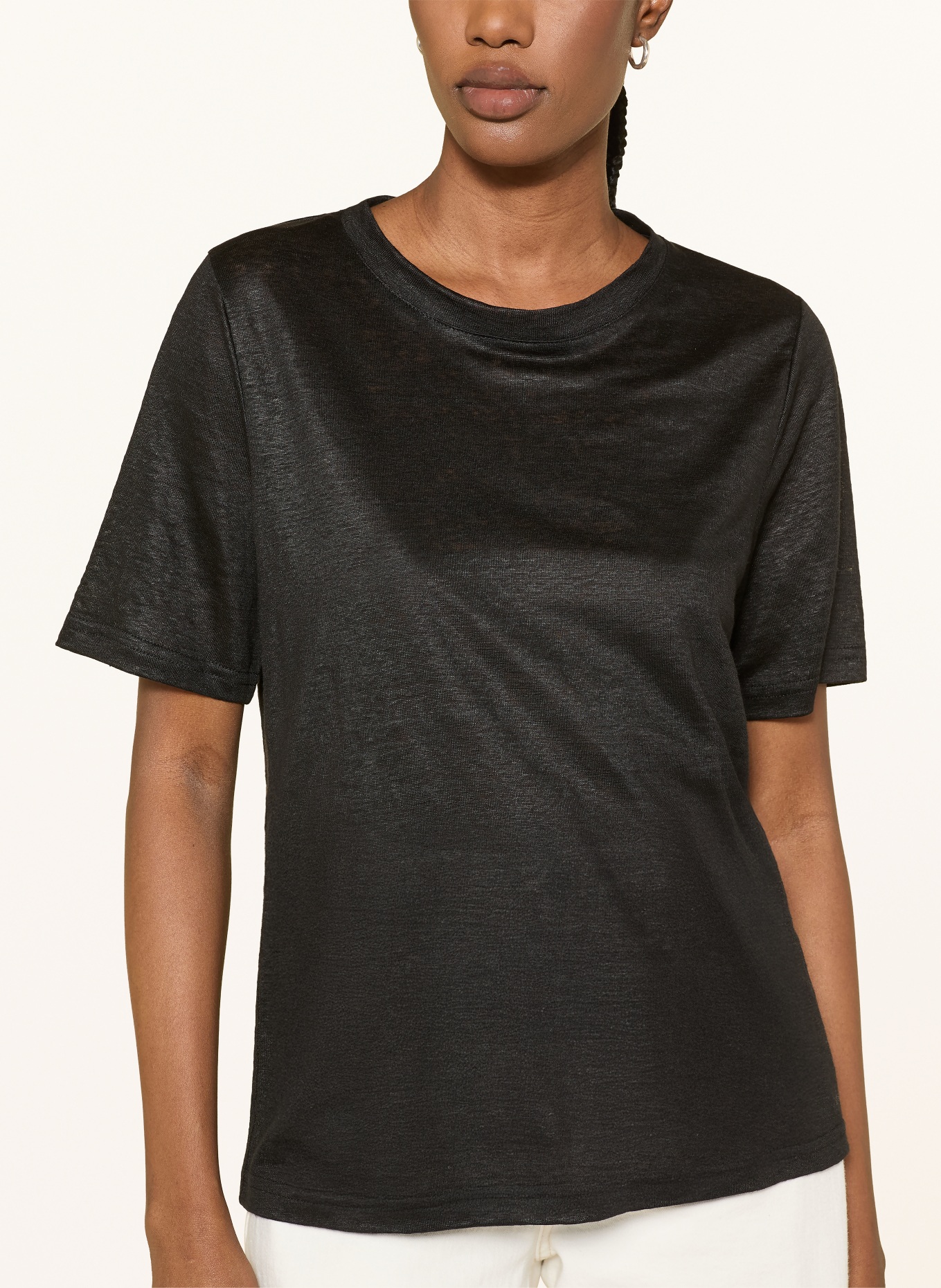 lilienfels Lněné tričko: ČERNÁ