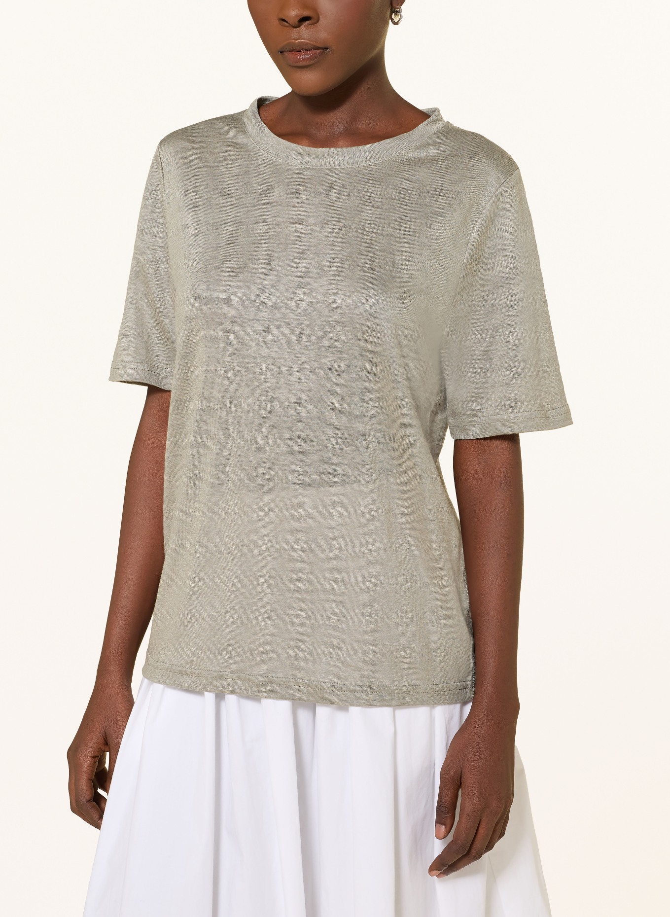 lilienfels Lněné tričko: KHAKI