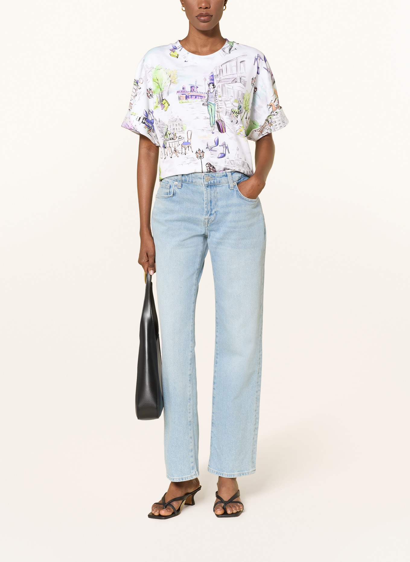 lilienfels T-Shirt: WEISS / LILA / GRÜN