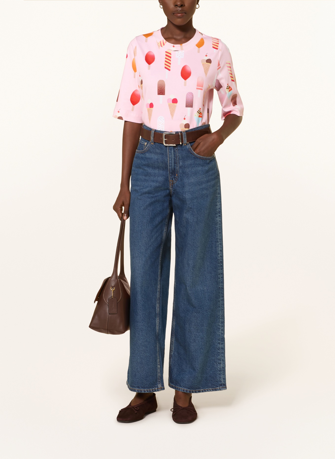 lilienfels T-shirt: ROSE / PINK / ORANGE