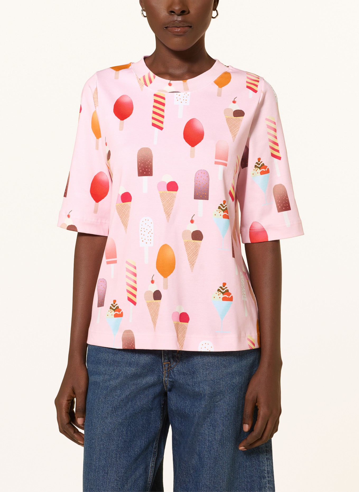 lilienfels T-shirt: ROSE / PINK / ORANGE