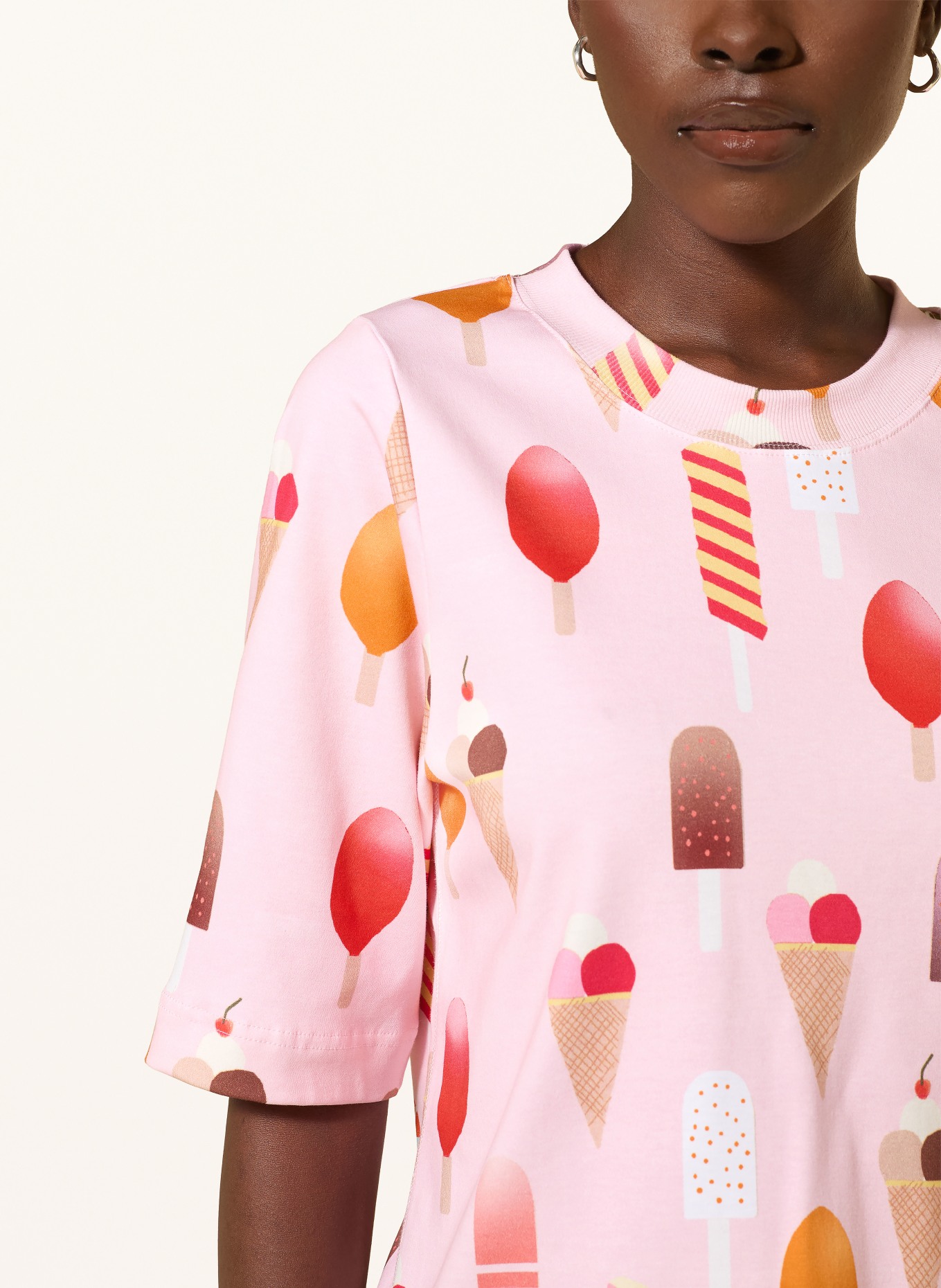 lilienfels T-shirt: ROSE / PINK / ORANGE