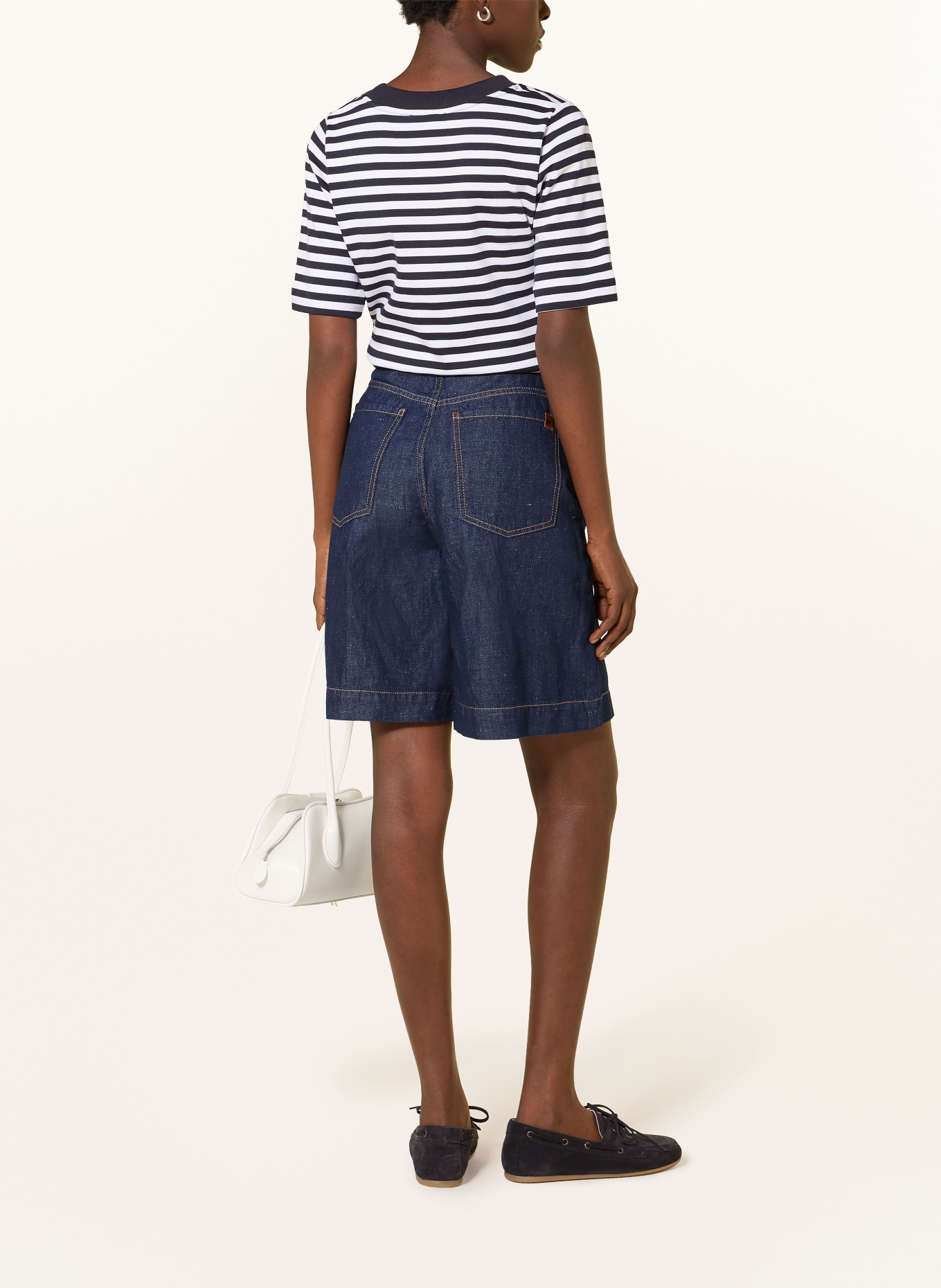 lilienfels T-Shirt: DUNKELBLAU / WEISS