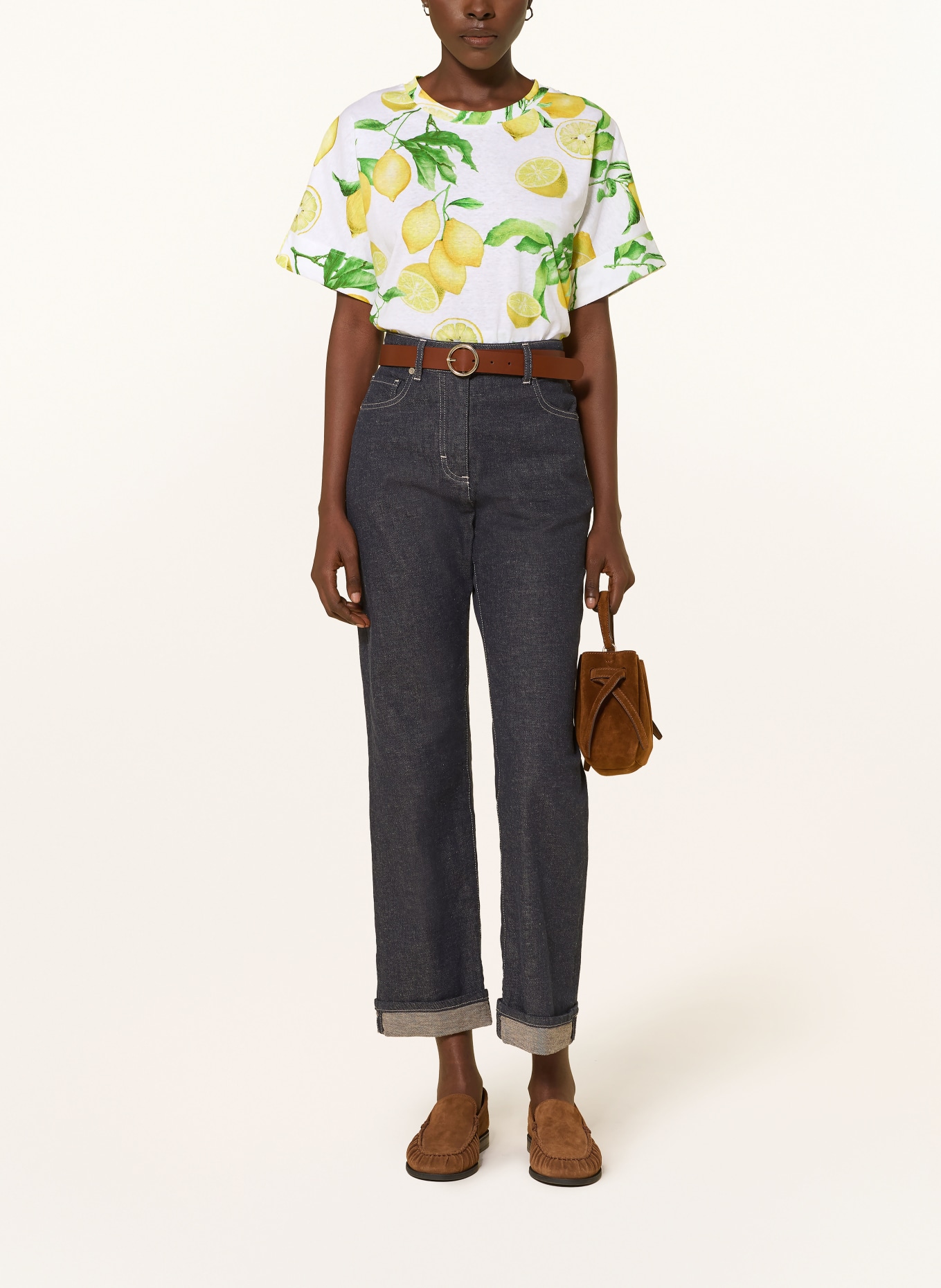 lilienfels T-Shirt: WEISS / GELB / GRÜN