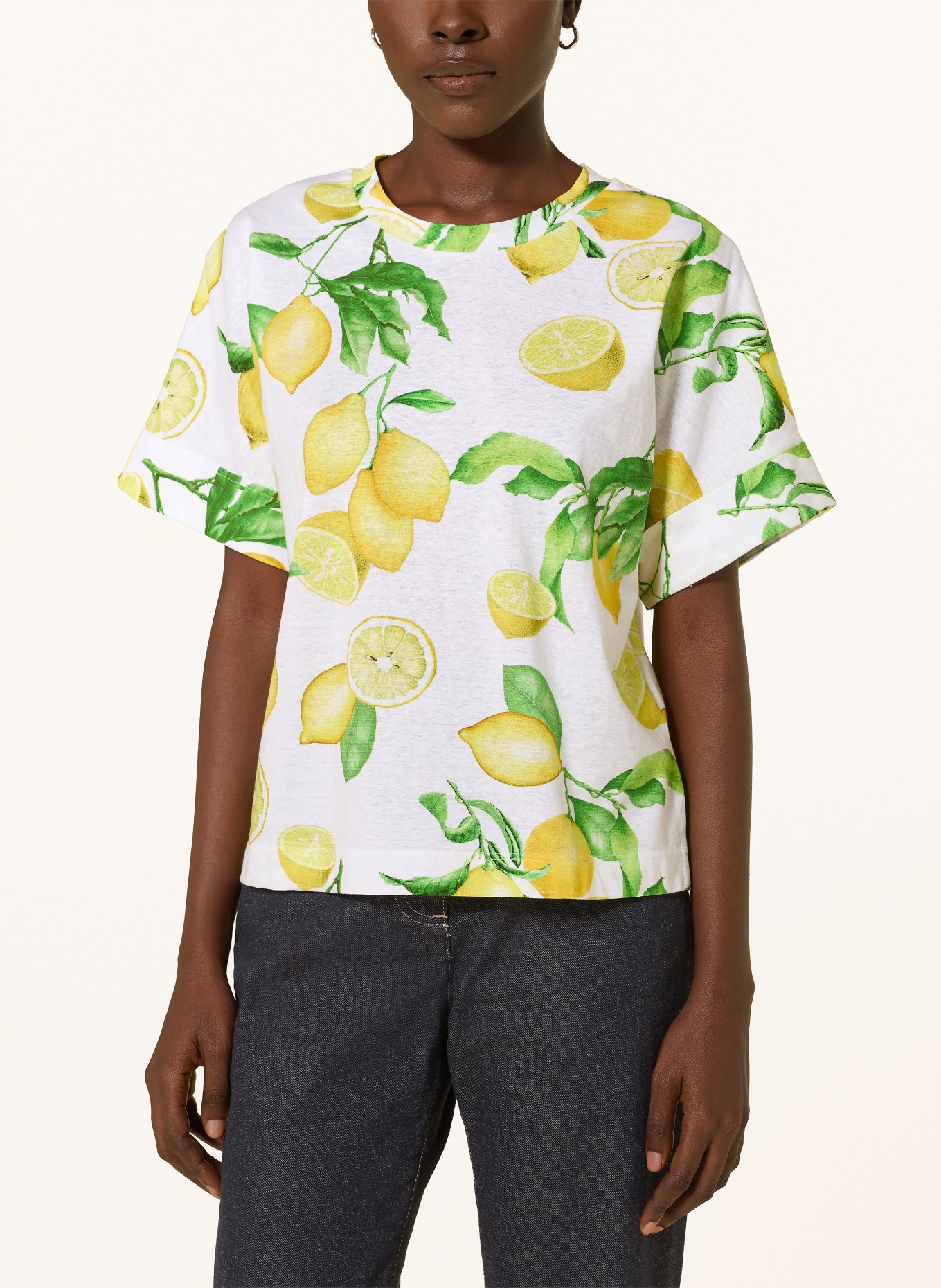 lilienfels T-Shirt: WEISS / GELB / GRÜN