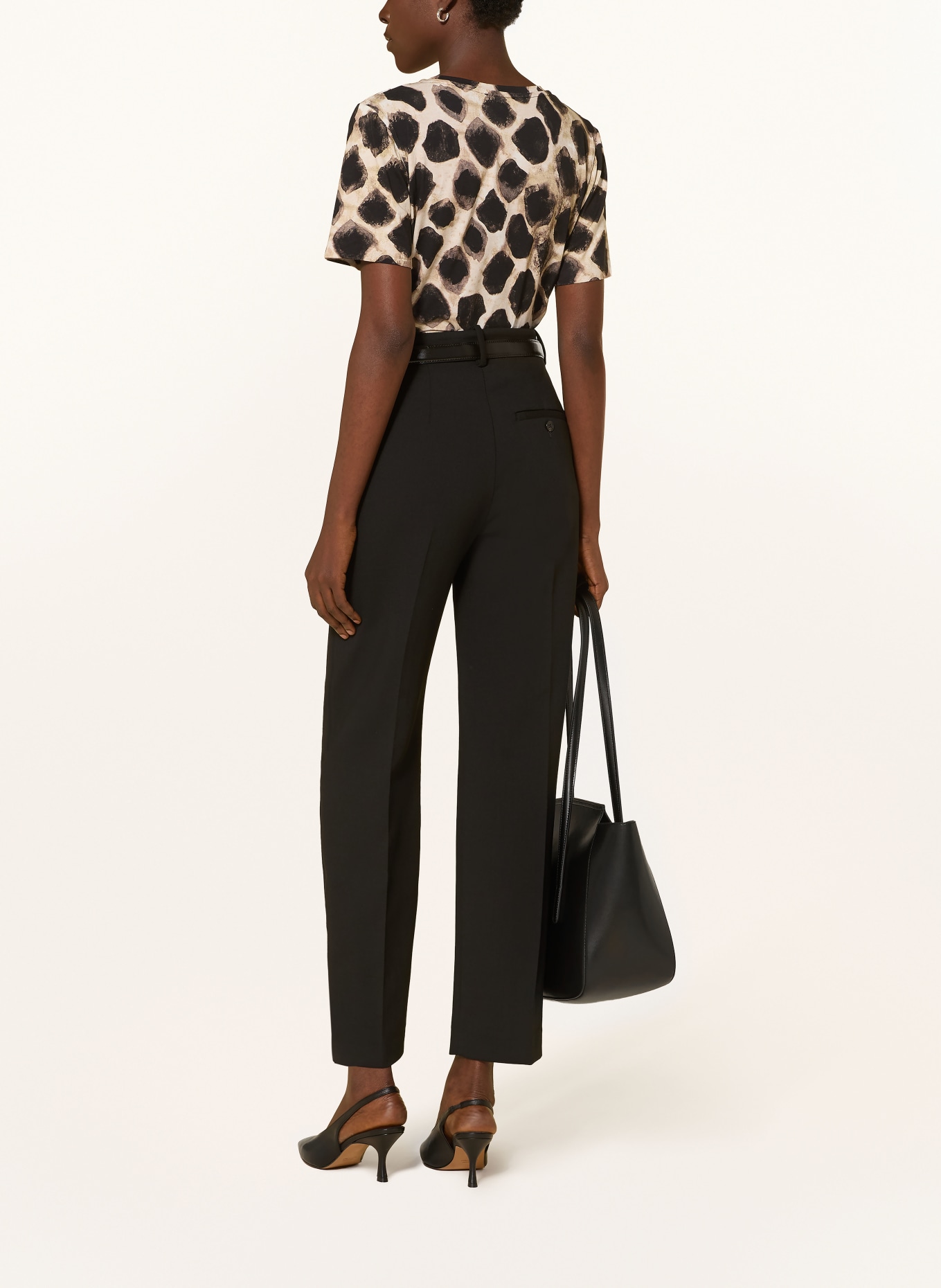 lilienfels T-shirt: CREAM / TAUPE / BLACK