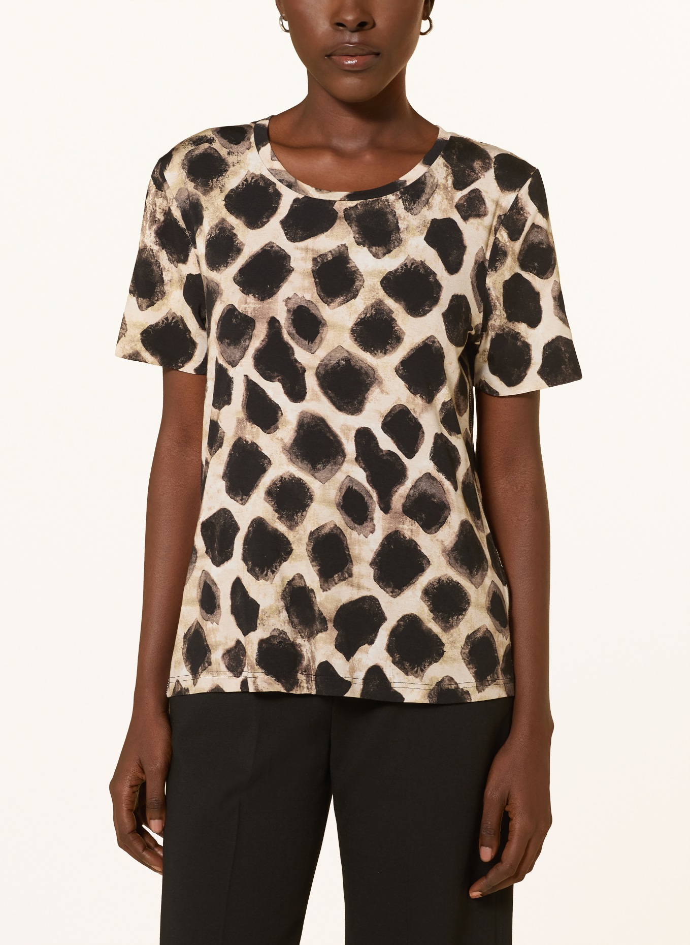 lilienfels T-shirt: CREAM / TAUPE / BLACK