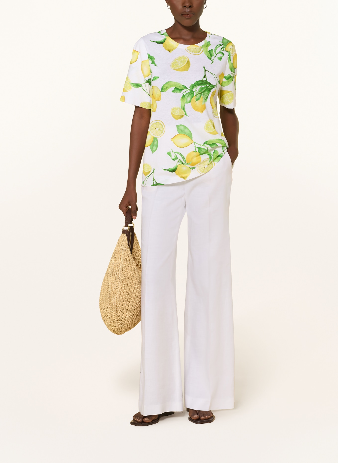 lilienfels T-shirt: WHITE / YELLOW / GREEN