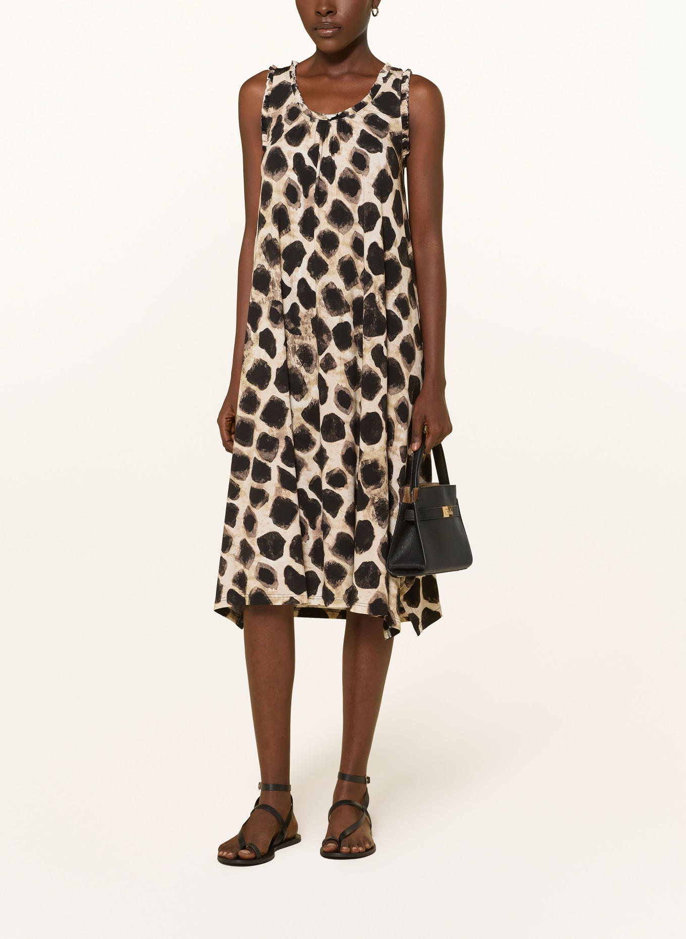 lilienfels Sukienka z falbanami: KREMOWY / CAMELOWY / CZARNY