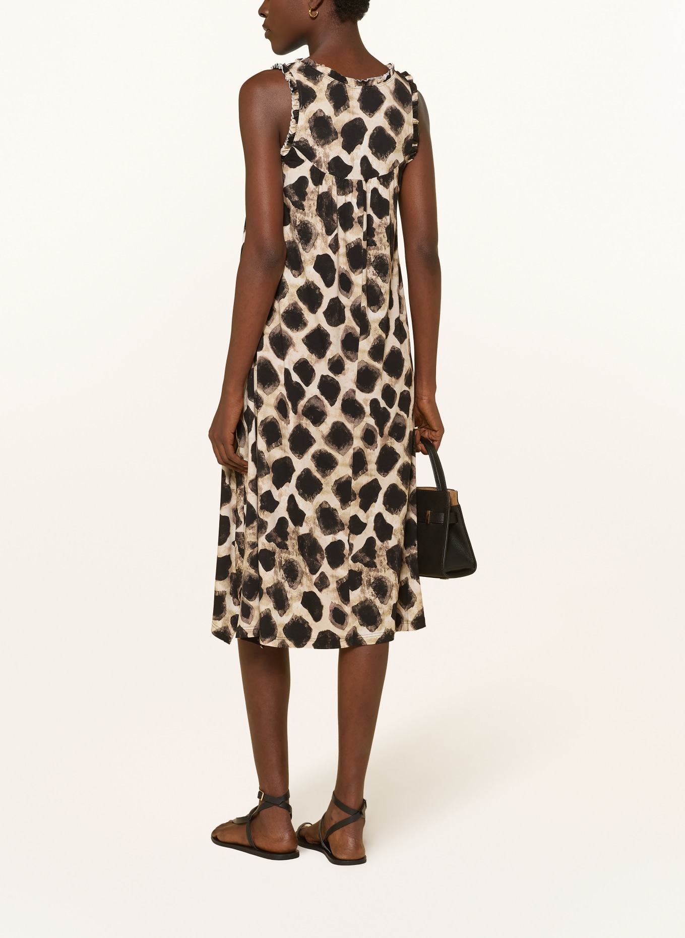 lilienfels Sukienka z falbanami: KREMOWY / CAMELOWY / CZARNY