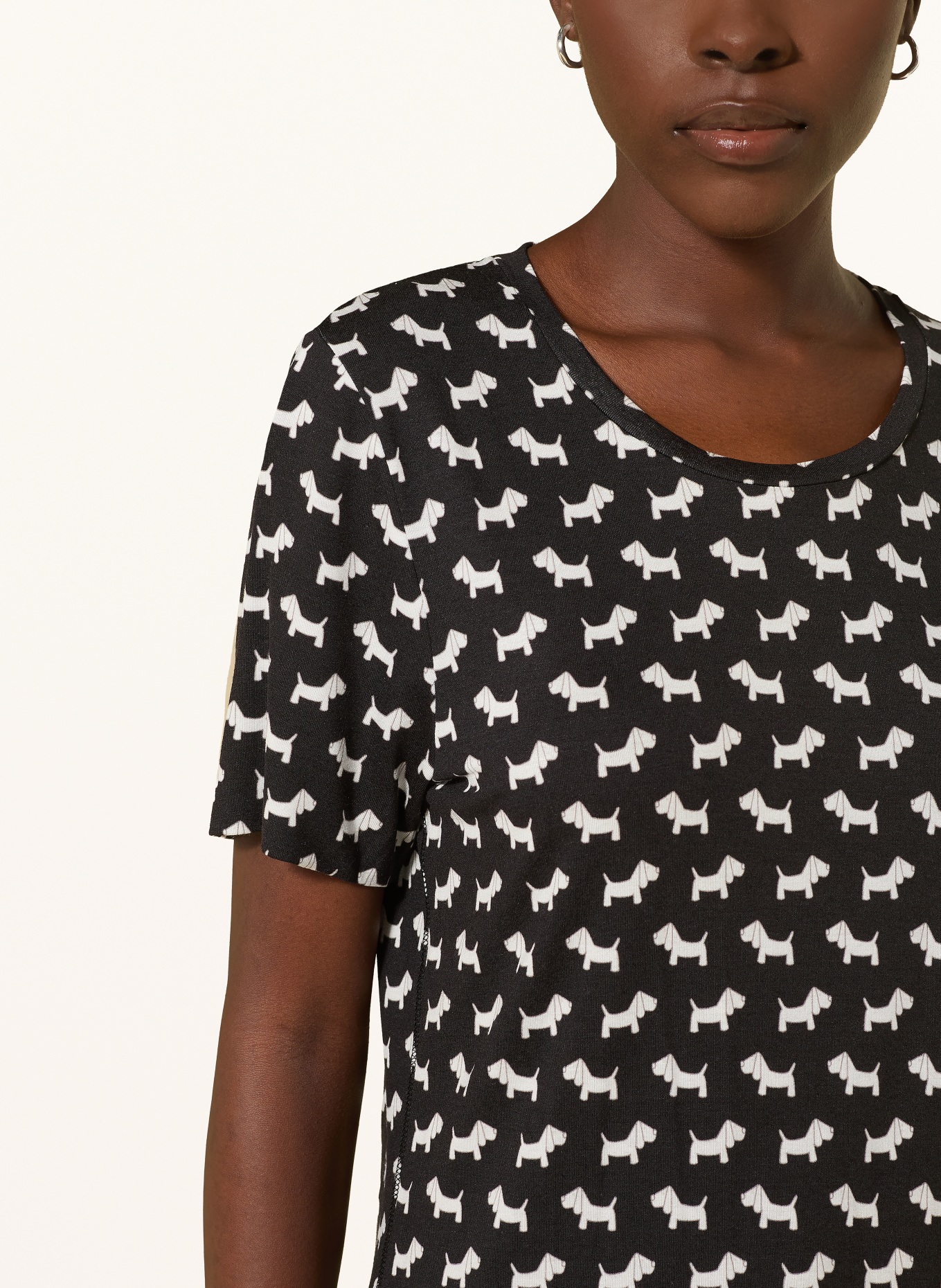 lilienfels T-shirt: ZWART / WIT