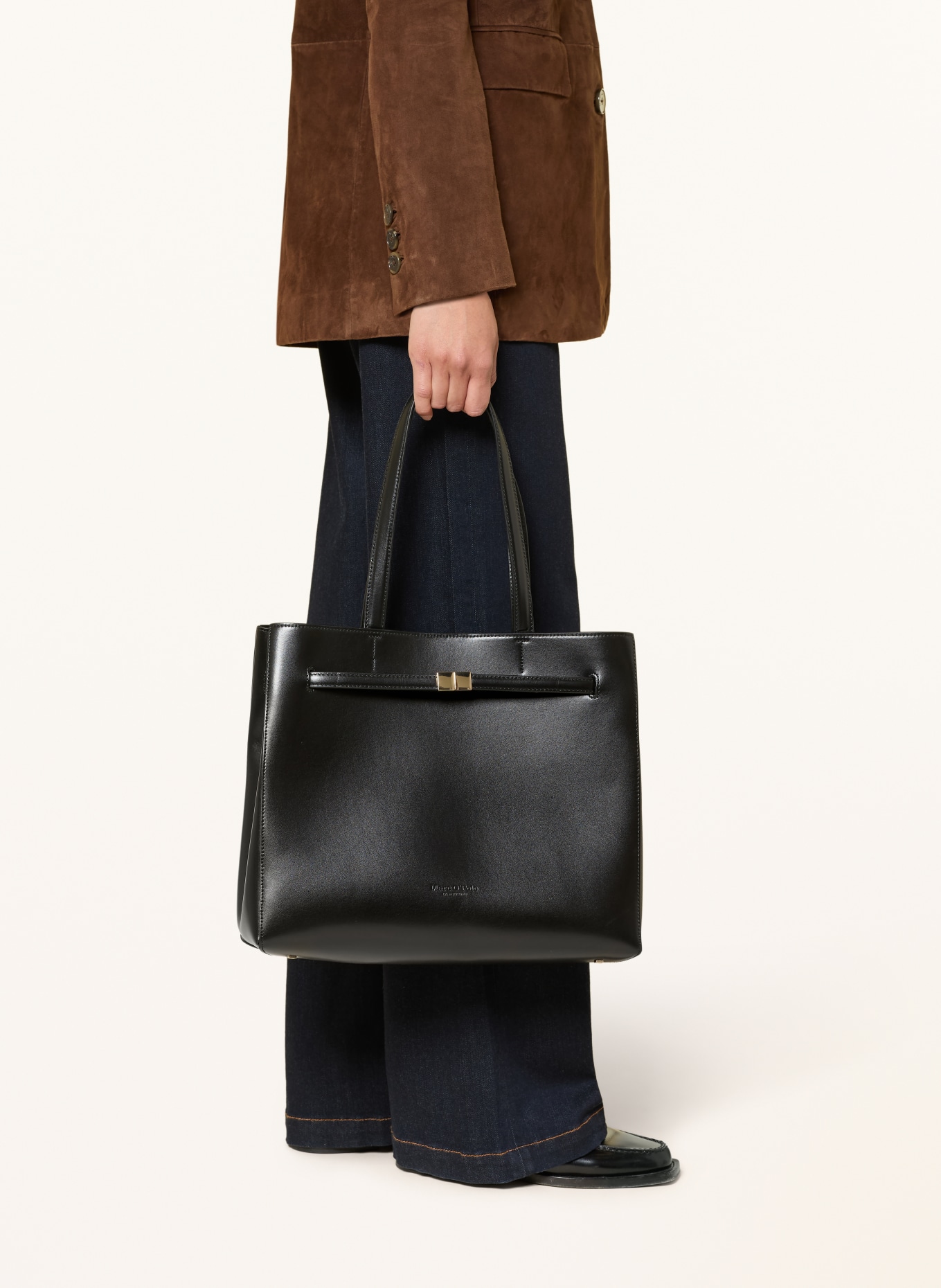 Marc O'Polo Sac cabas TAINA MEDIUM: NOIR / OR